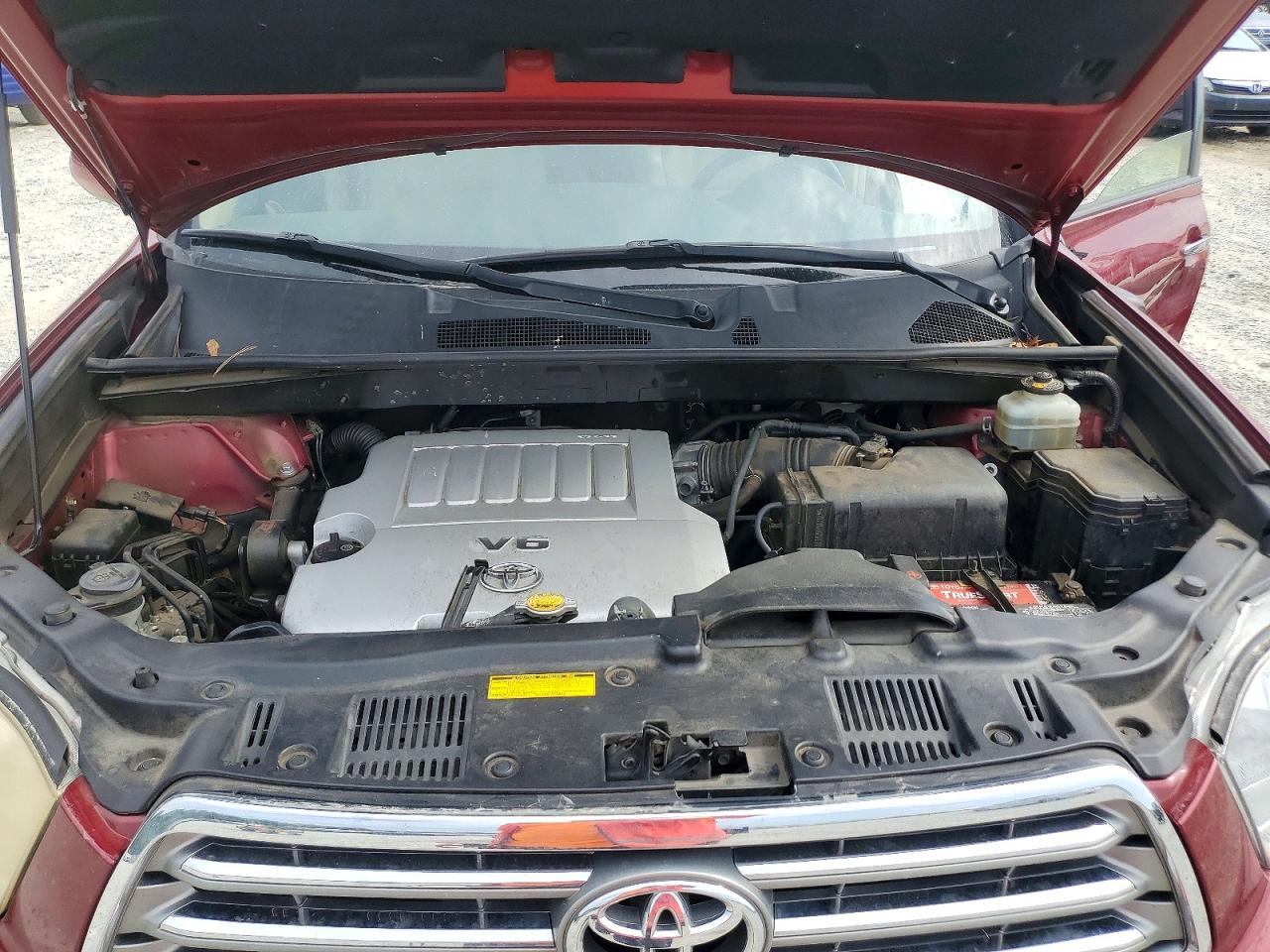 2008 Toyota Highlander Limited Бордовый vin: JTEDS42A582058691