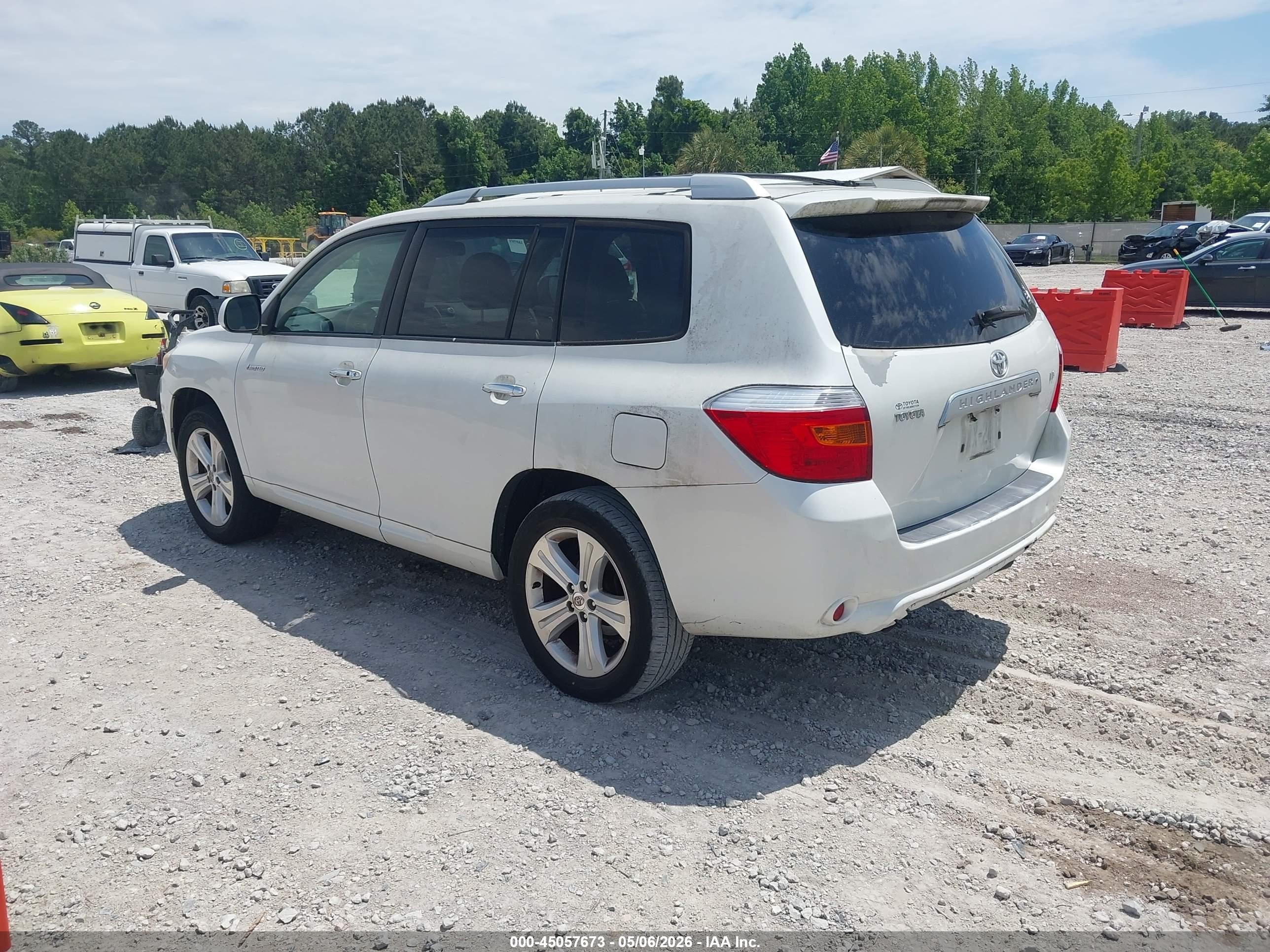 2008 Toyota Highlander Limited Белый vin: JTEDS42A582067519