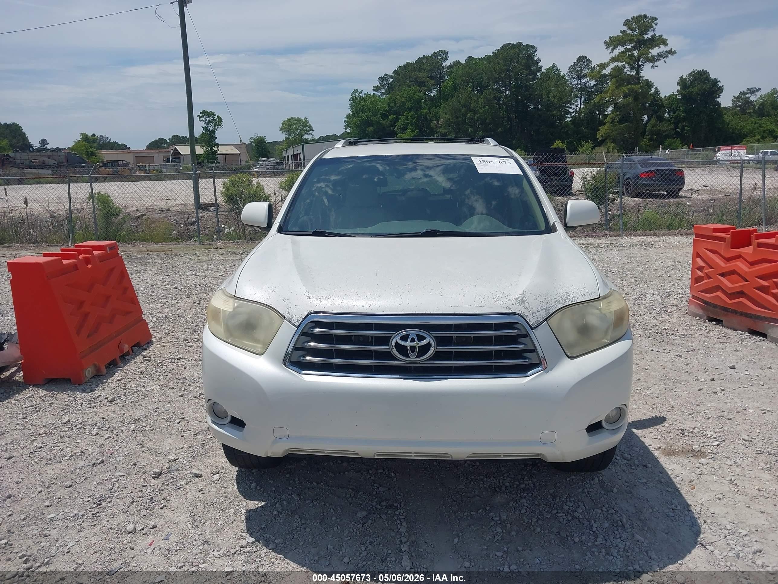 2008 Toyota Highlander Limited Белый vin: JTEDS42A582067519