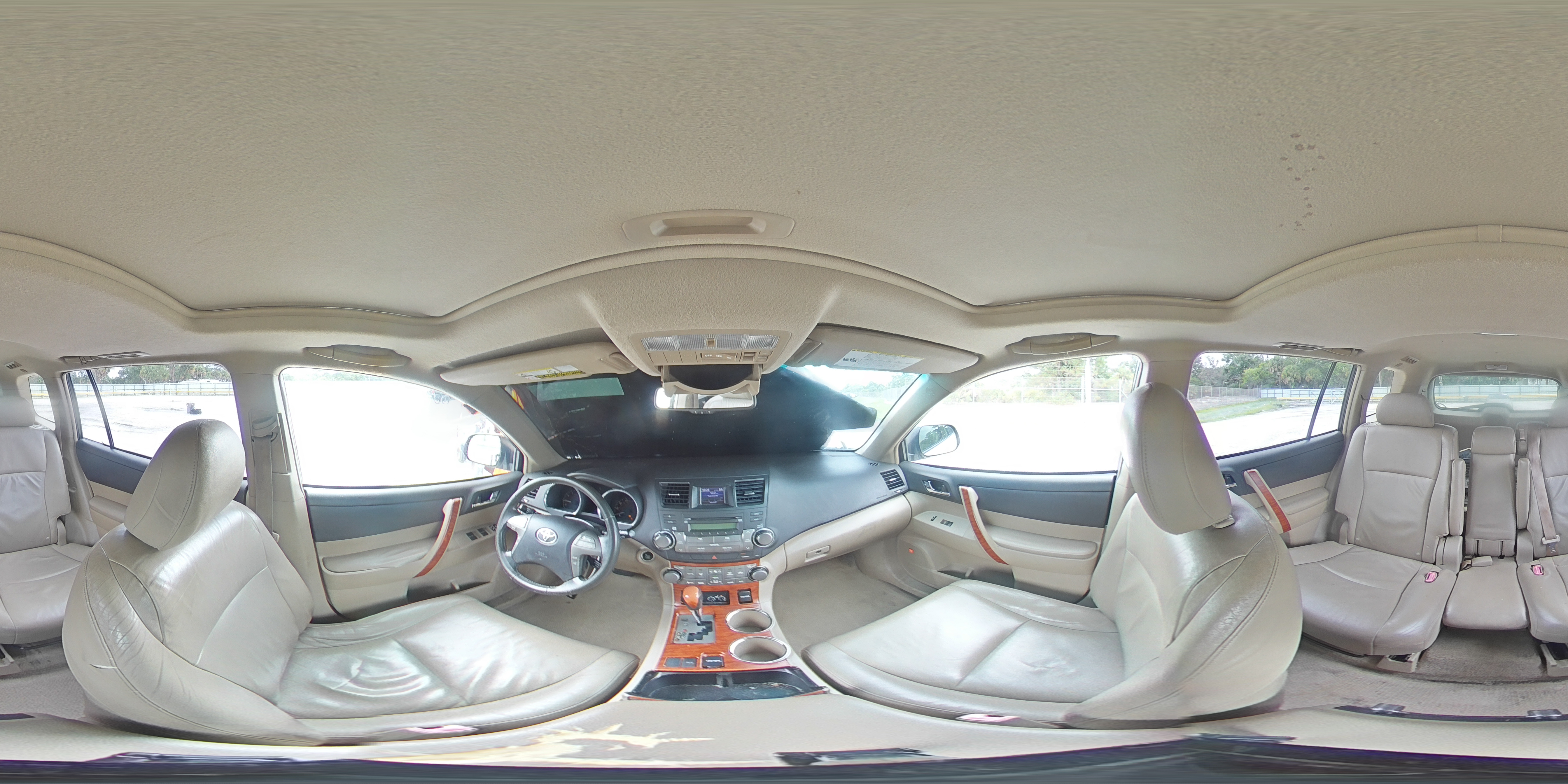 2009 Toyota Highlander Limited White vin: JTEDS42A592079395