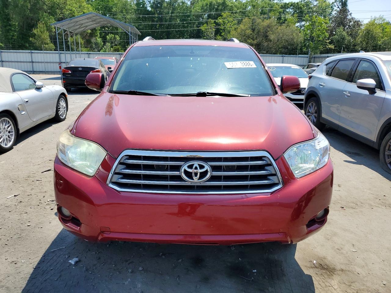 2009 Toyota Highlander Limited Maroon vin: JTEDS42A592092227