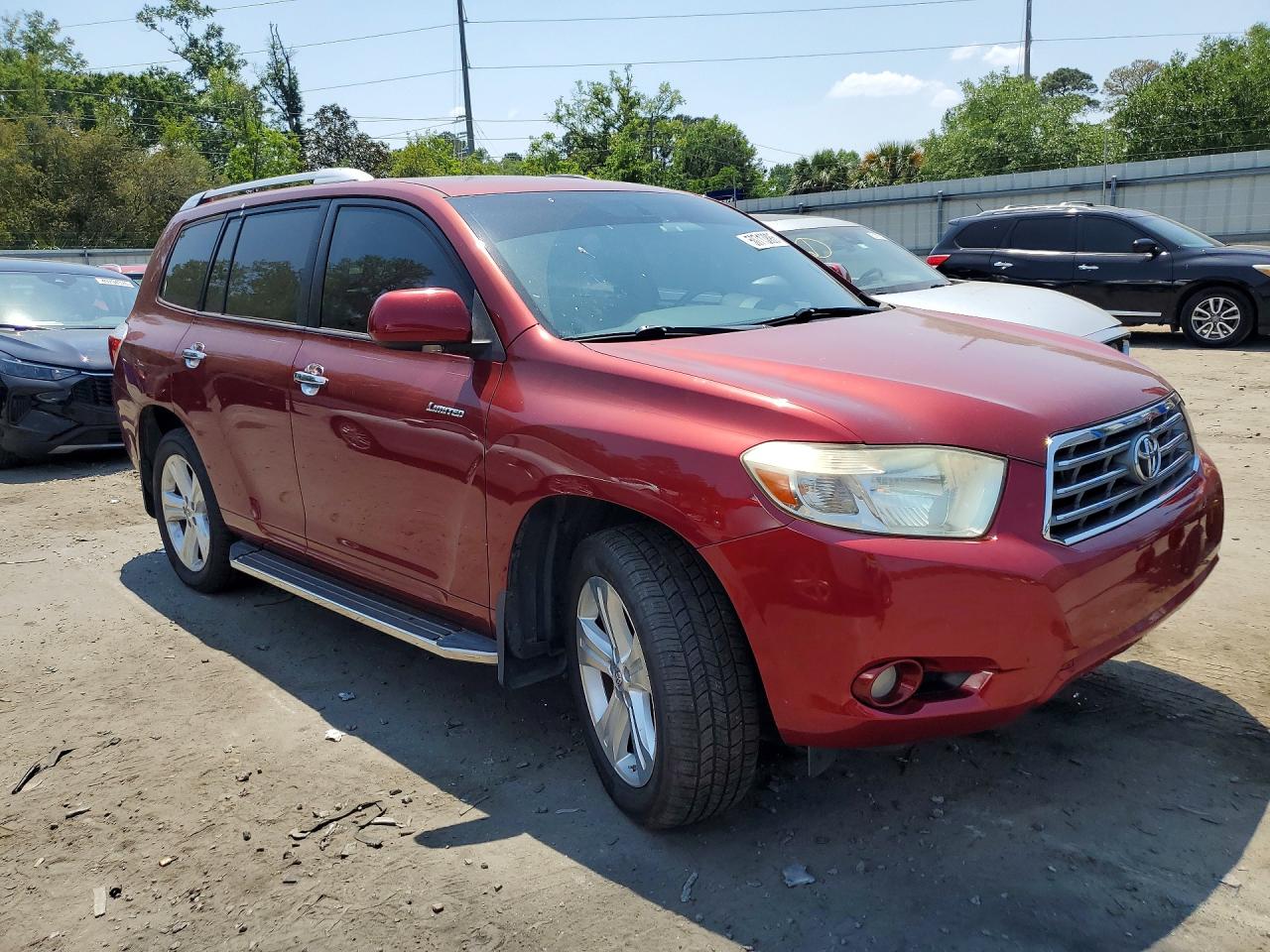 2009 Toyota Highlander Limited Maroon vin: JTEDS42A592092227