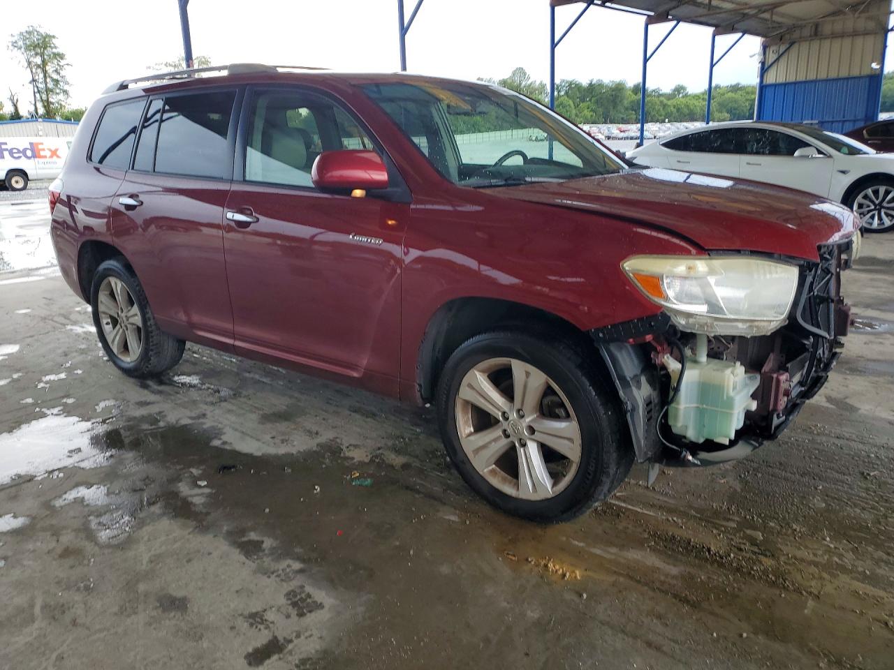 2008 Toyota Highlander Limited Красный vin: JTEDS42A682029023