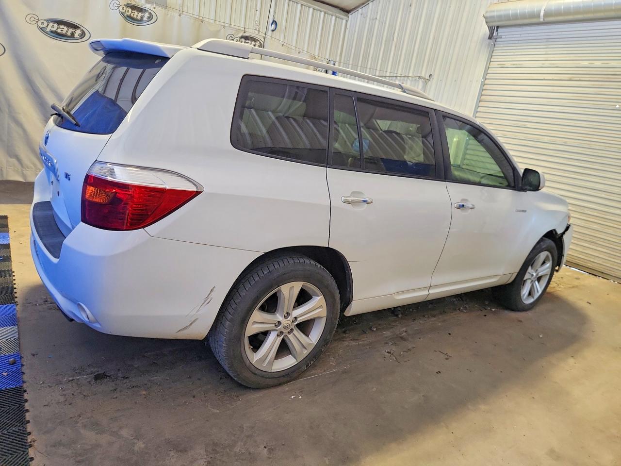 2008 Toyota Highlander White vin: JTEDS42A682038594