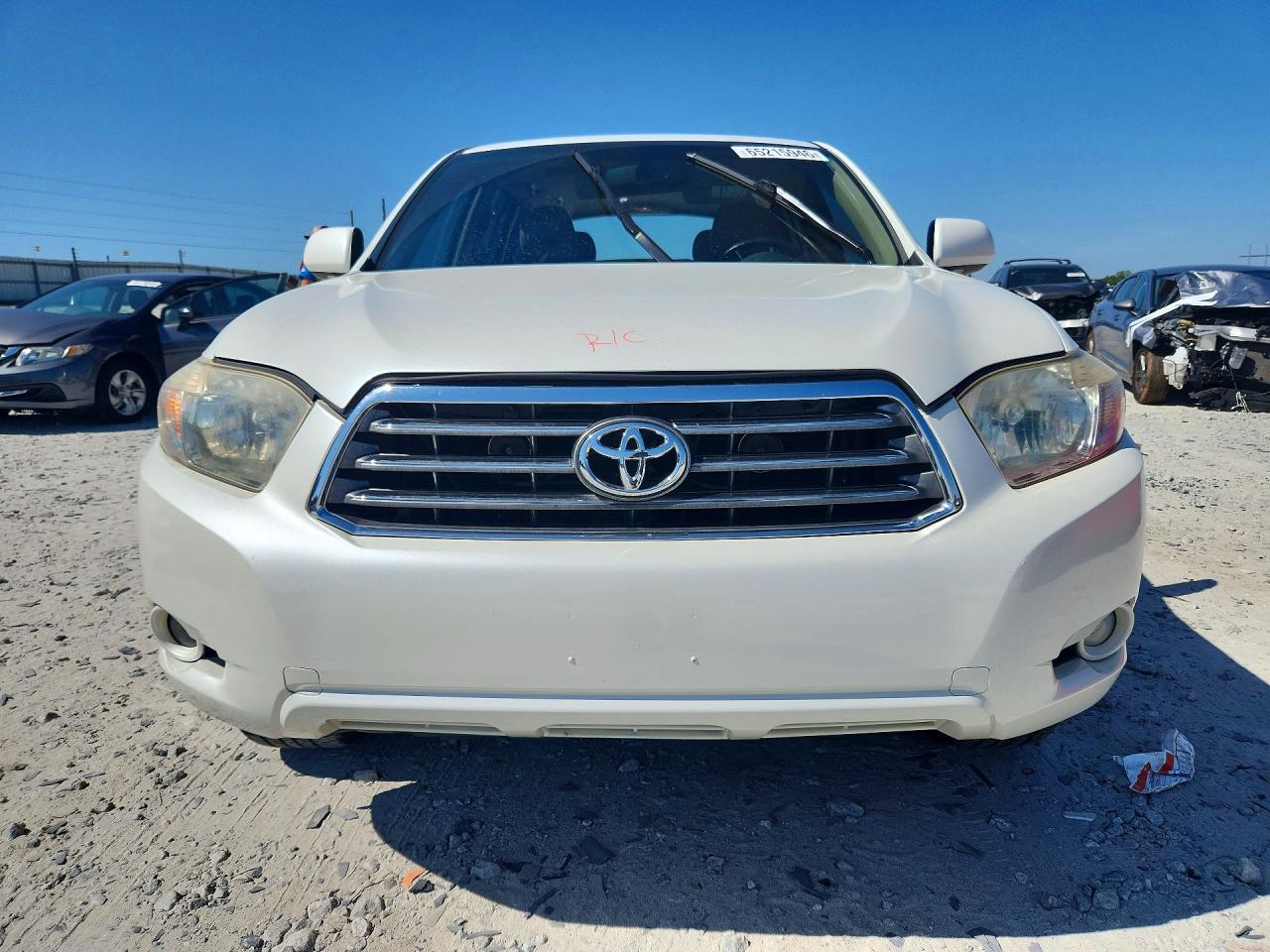 2008 Toyota Highlander Limited White vin: JTEDS42A682060823