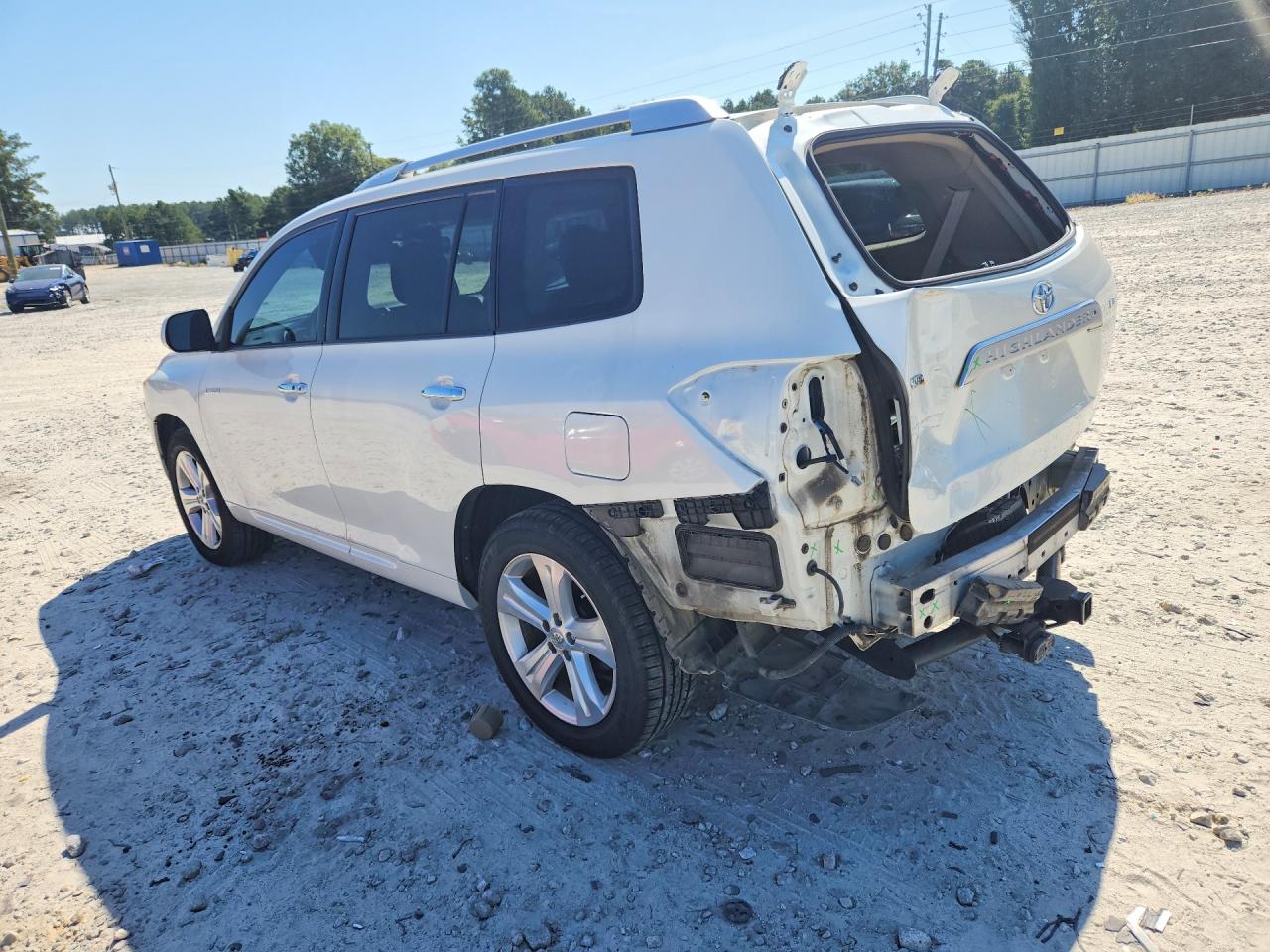 2008 Toyota Highlander Limited White vin: JTEDS42A682060823