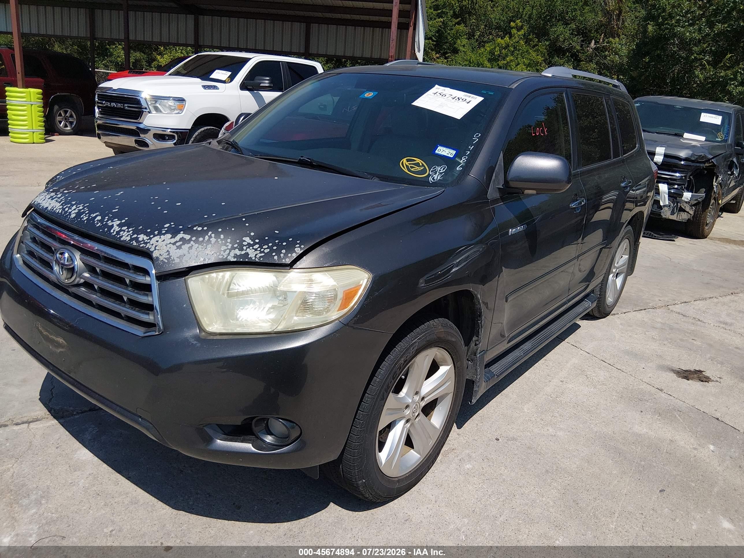 2009 Toyota Highlander Limited Gray vin: JTEDS42A692074786