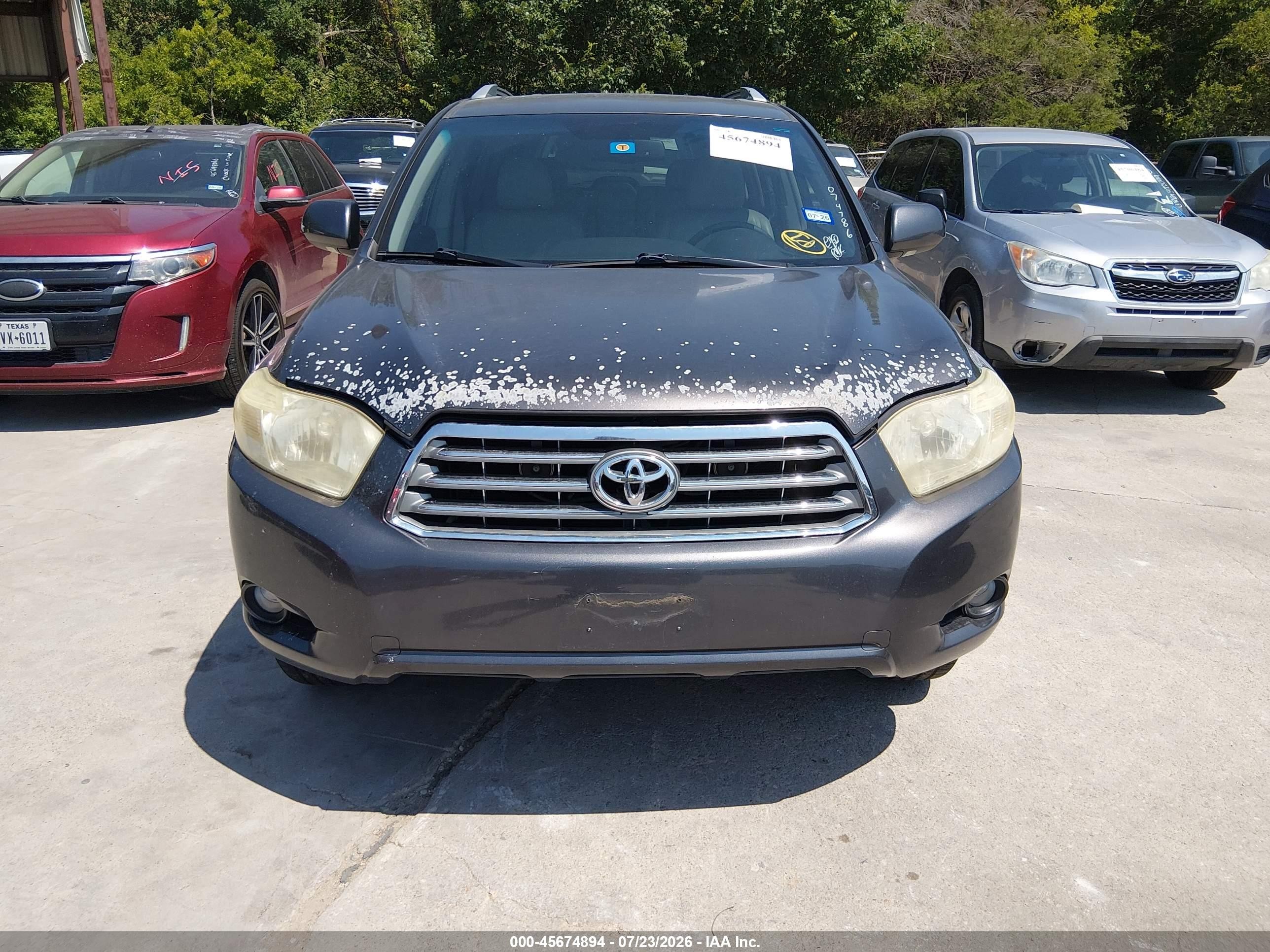 2009 Toyota Highlander Limited Gray vin: JTEDS42A692074786