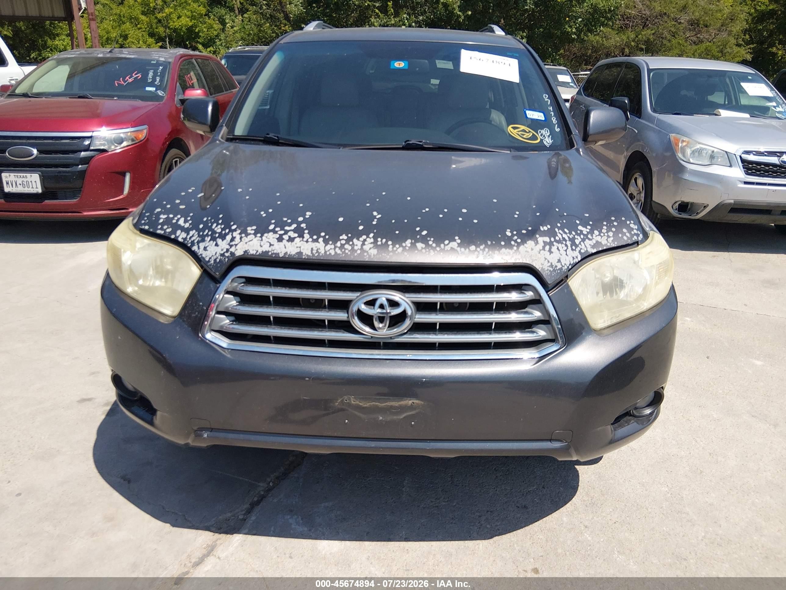 2009 Toyota Highlander Limited Gray vin: JTEDS42A692074786