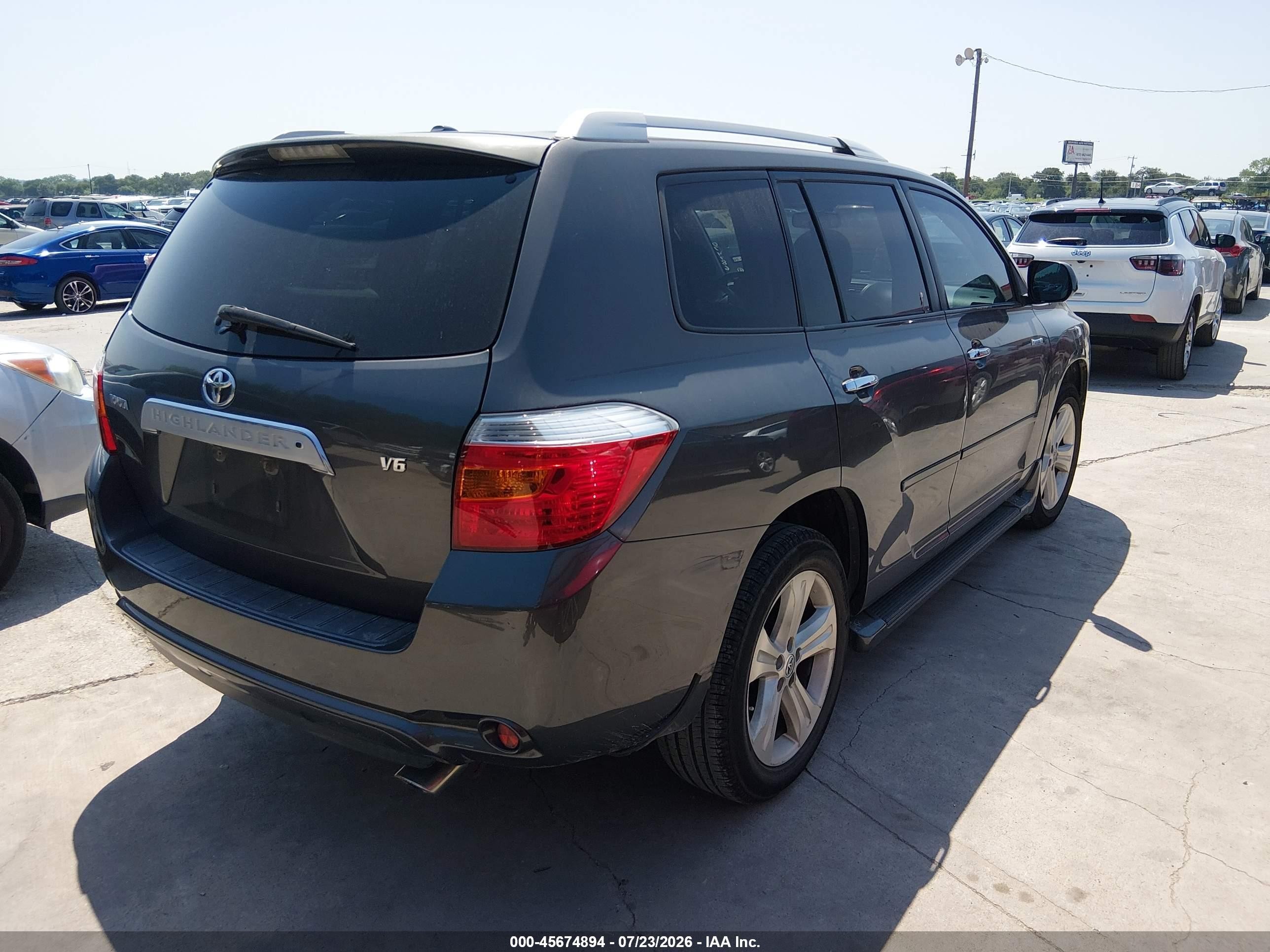 2009 Toyota Highlander Limited Gray vin: JTEDS42A692074786