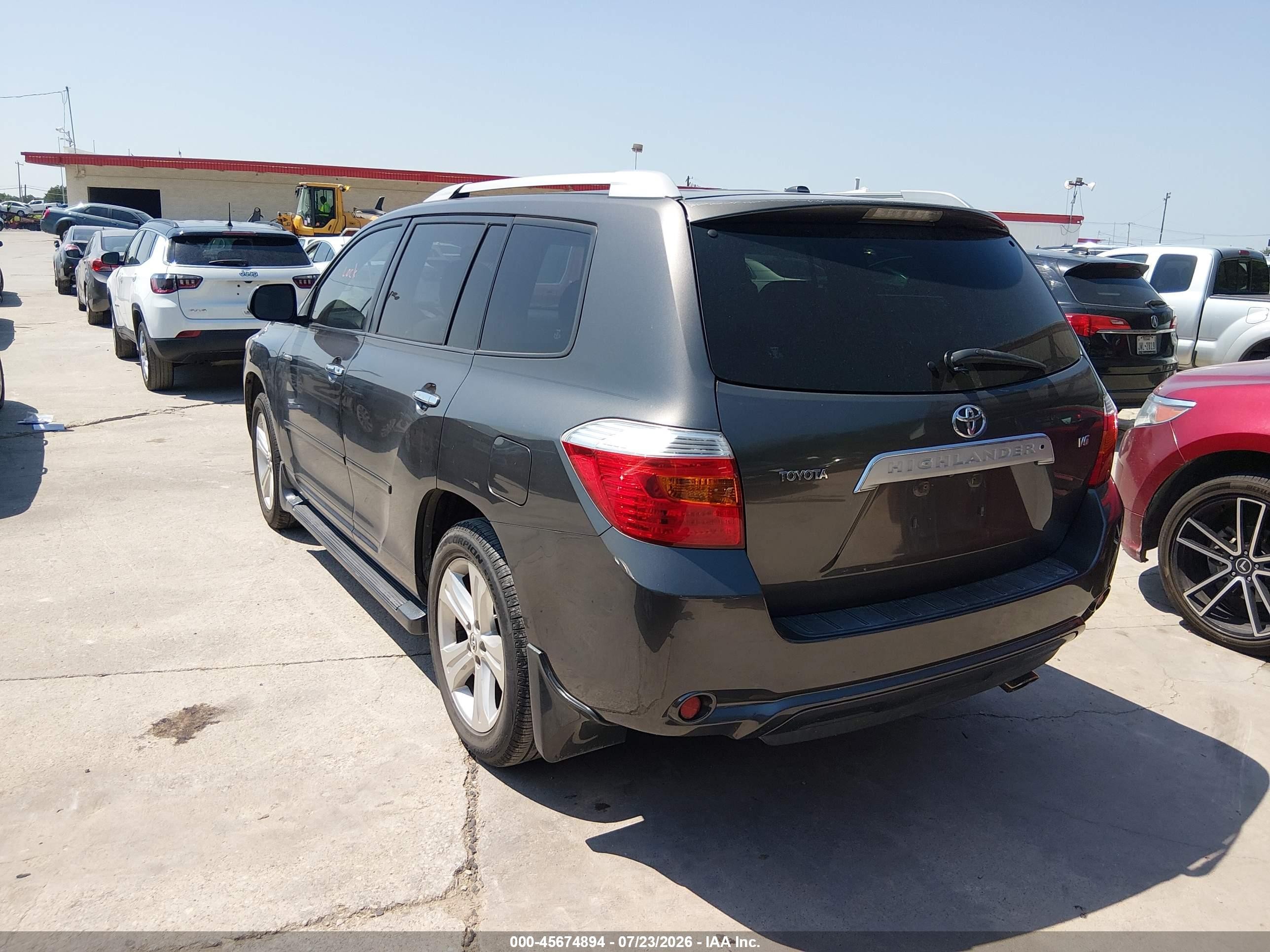 2009 Toyota Highlander Limited Gray vin: JTEDS42A692074786