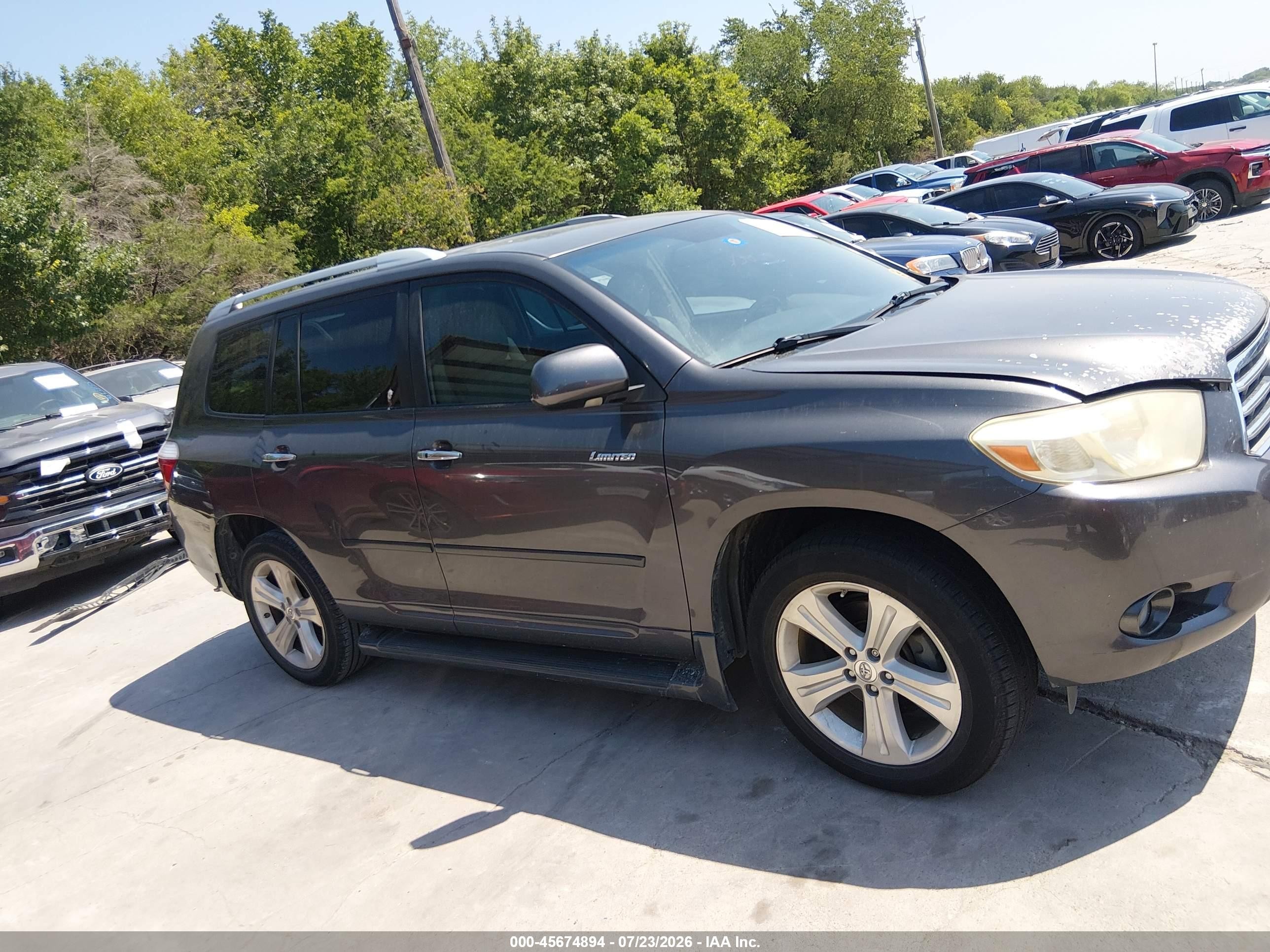 2009 Toyota Highlander Limited Gray vin: JTEDS42A692074786