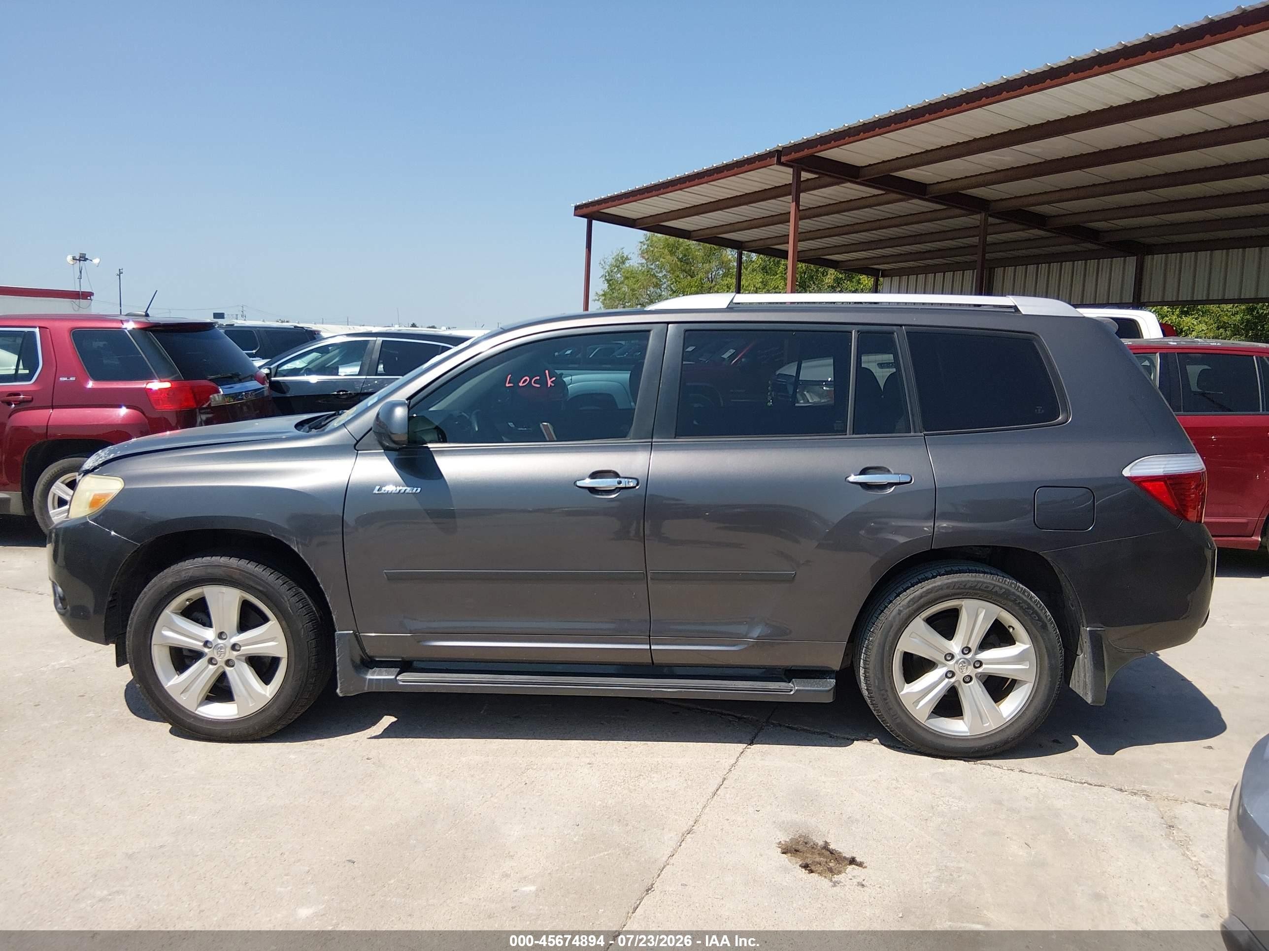 2009 Toyota Highlander Limited Gray vin: JTEDS42A692074786