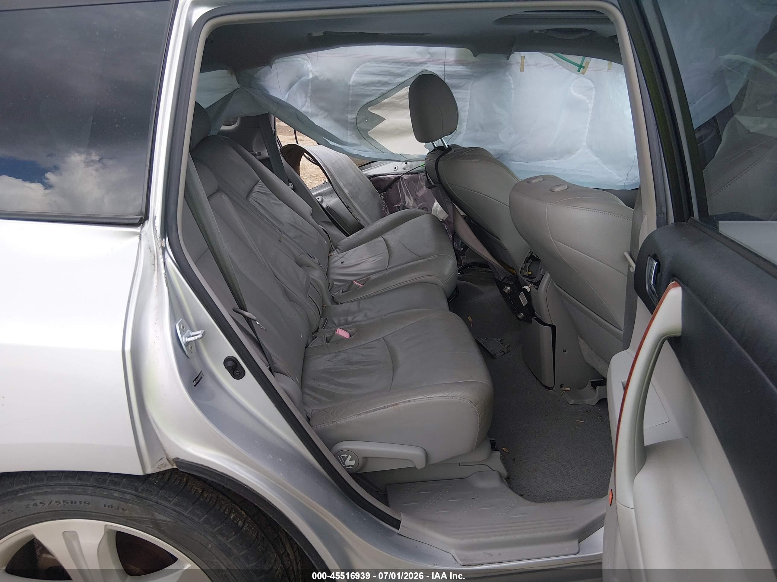 2009 Toyota Highlander Limited Silver vin: JTEDS42A692087022