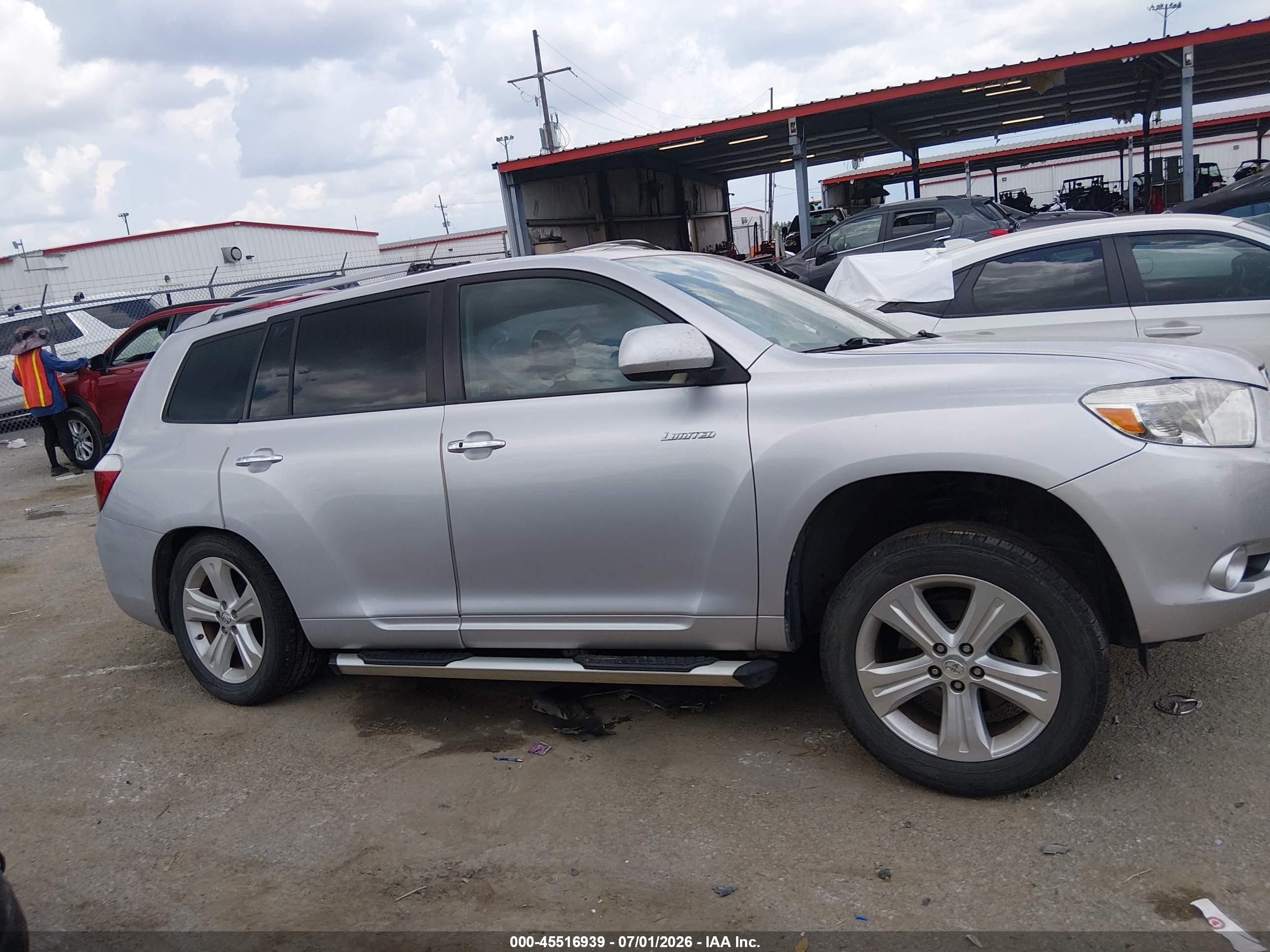 2009 Toyota Highlander Limited Silver vin: JTEDS42A692087022