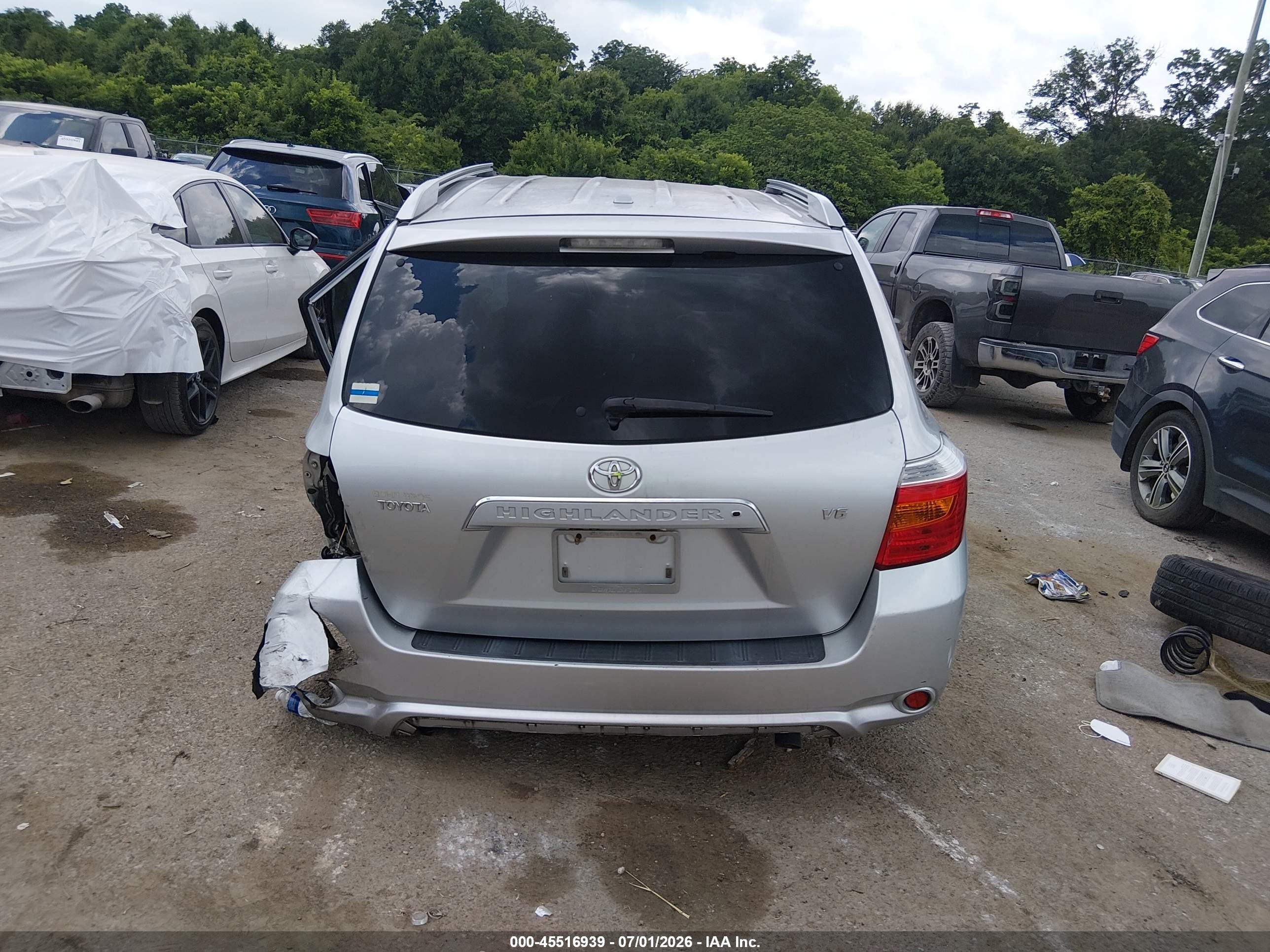2009 Toyota Highlander Limited Silver vin: JTEDS42A692087022
