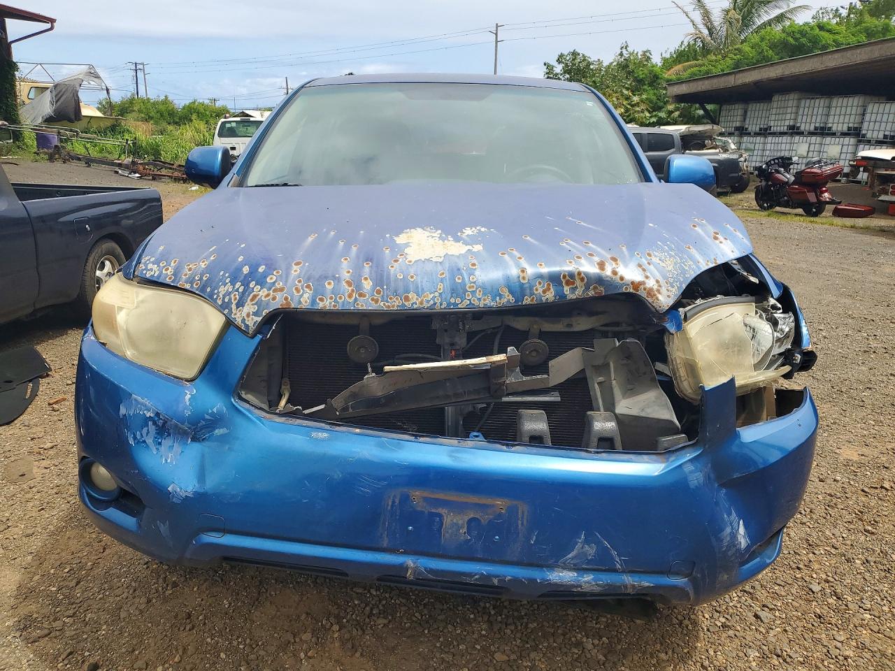 2008 Toyota Highlander Limited Blue vin: JTEDS42A782019195