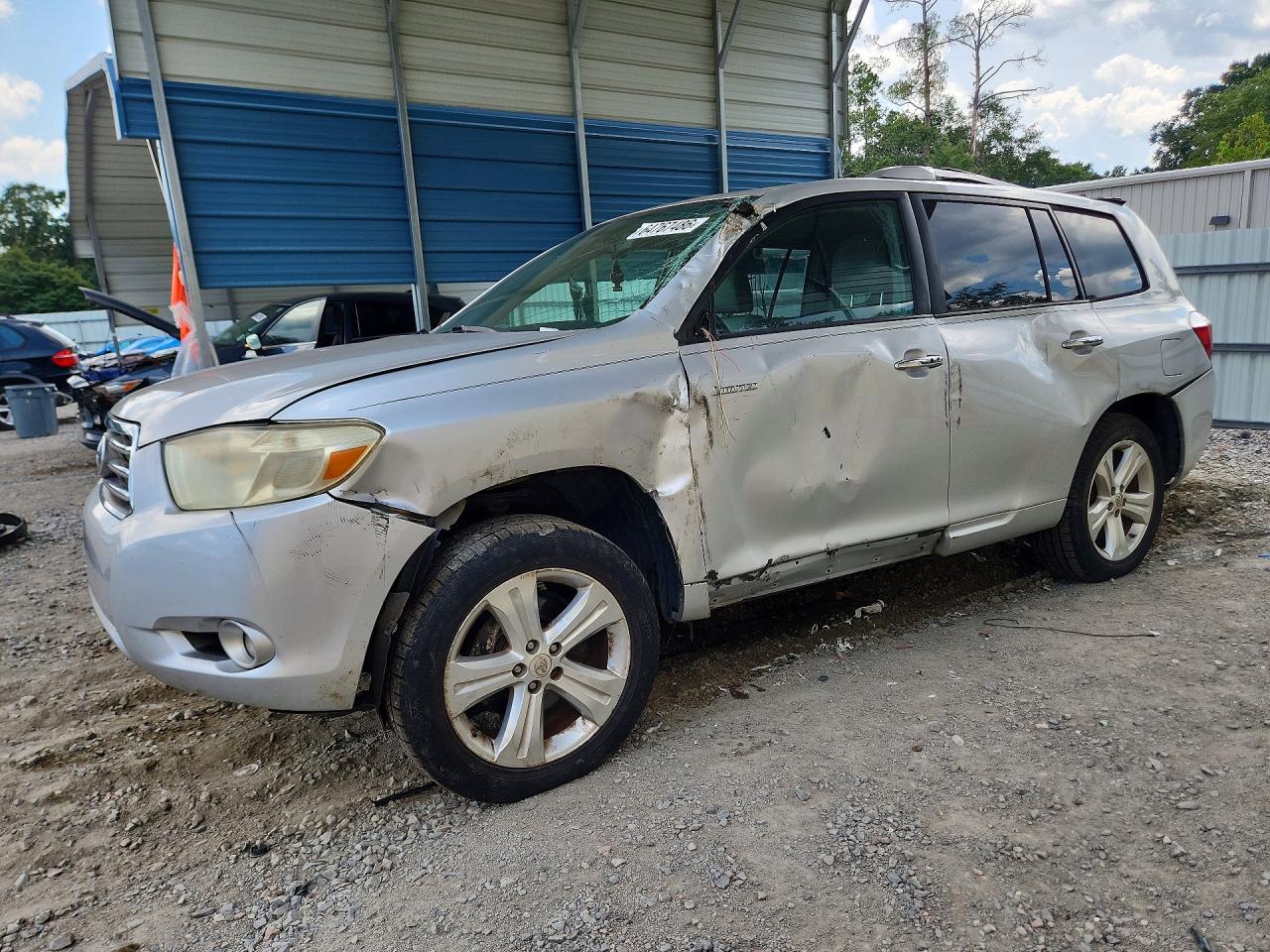 2008 Toyota Highlander Sport Silver vin: JTEDS42A782035624