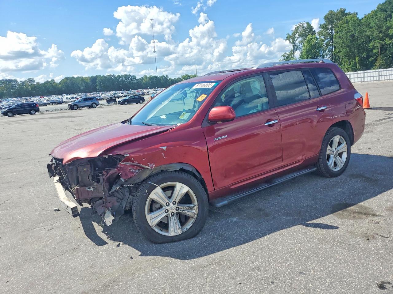 2008 Toyota Highlander Limited Red vin: JTEDS42A782036479