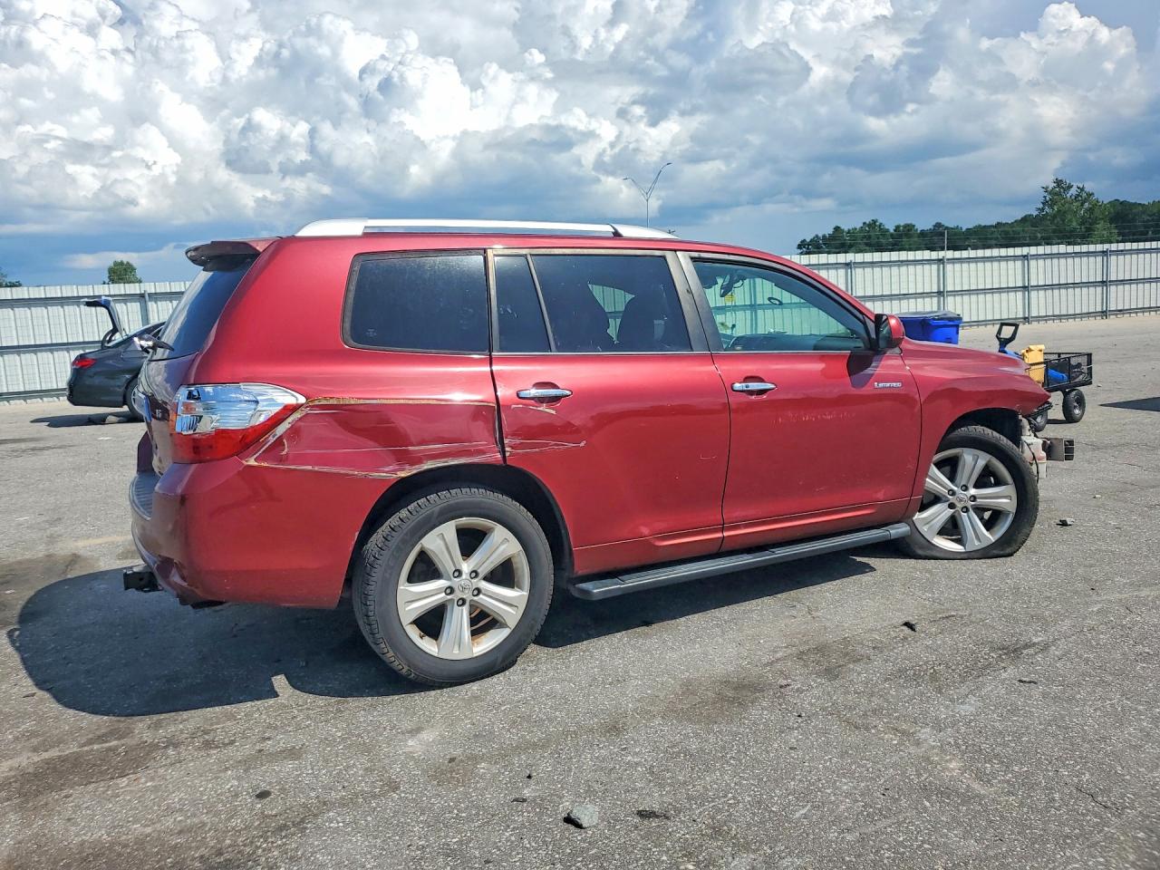 2008 Toyota Highlander Limited Red vin: JTEDS42A782036479