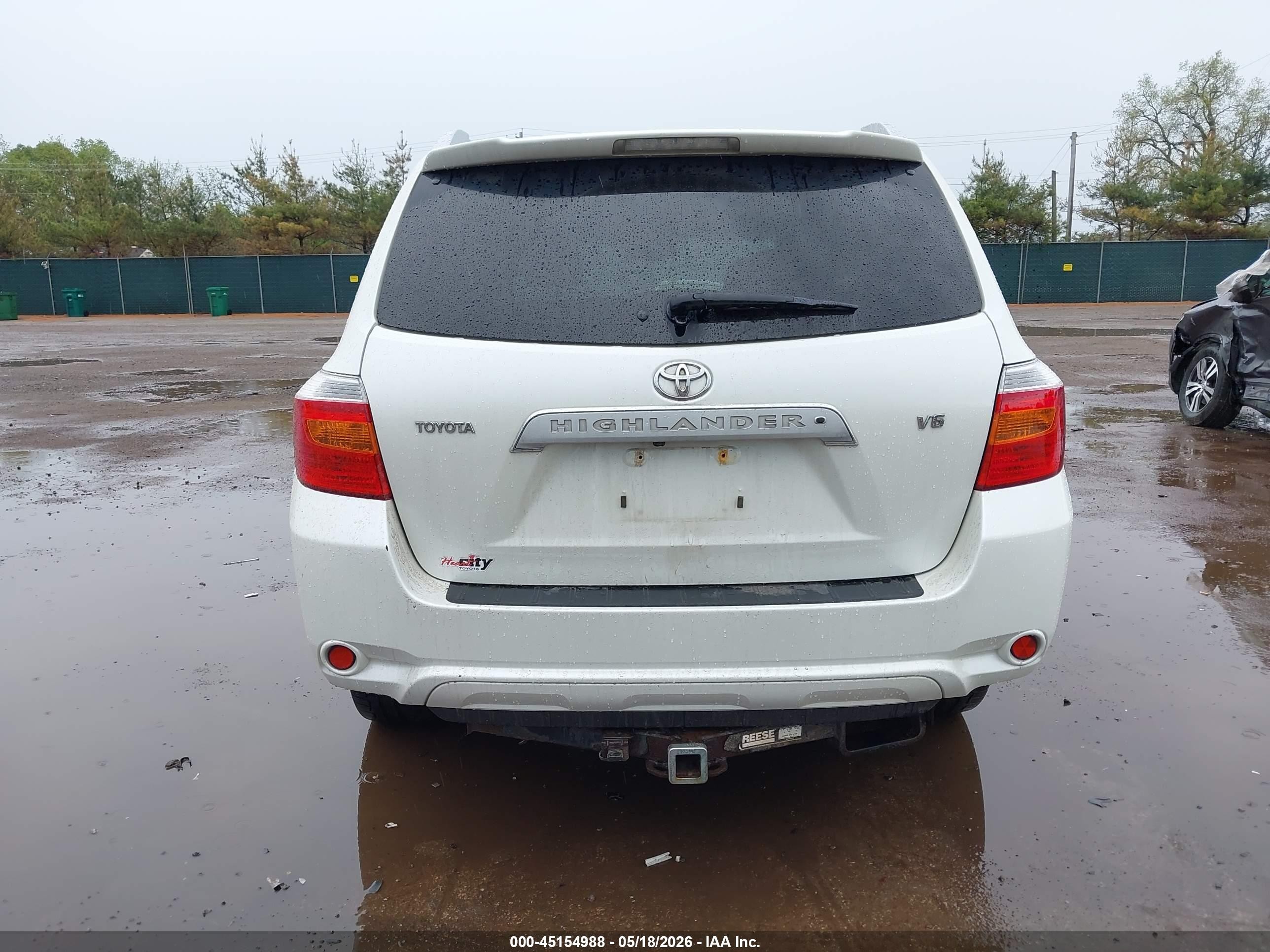 2009 Toyota Highlander Limited White vin: JTEDS42A792073629