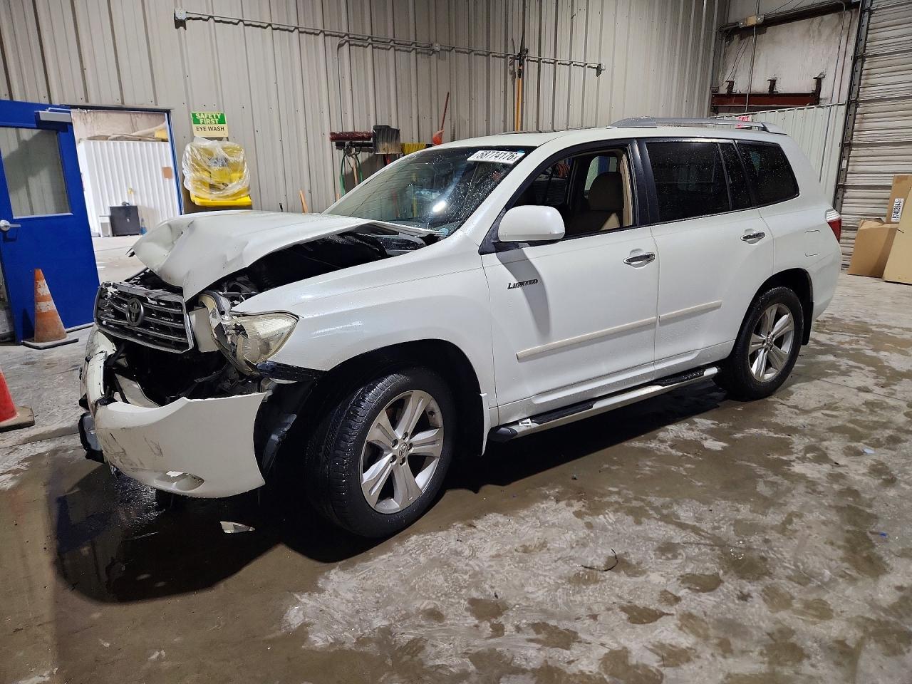 2008 Toyota Highlander Limited Белый vin: JTEDS42A882023563