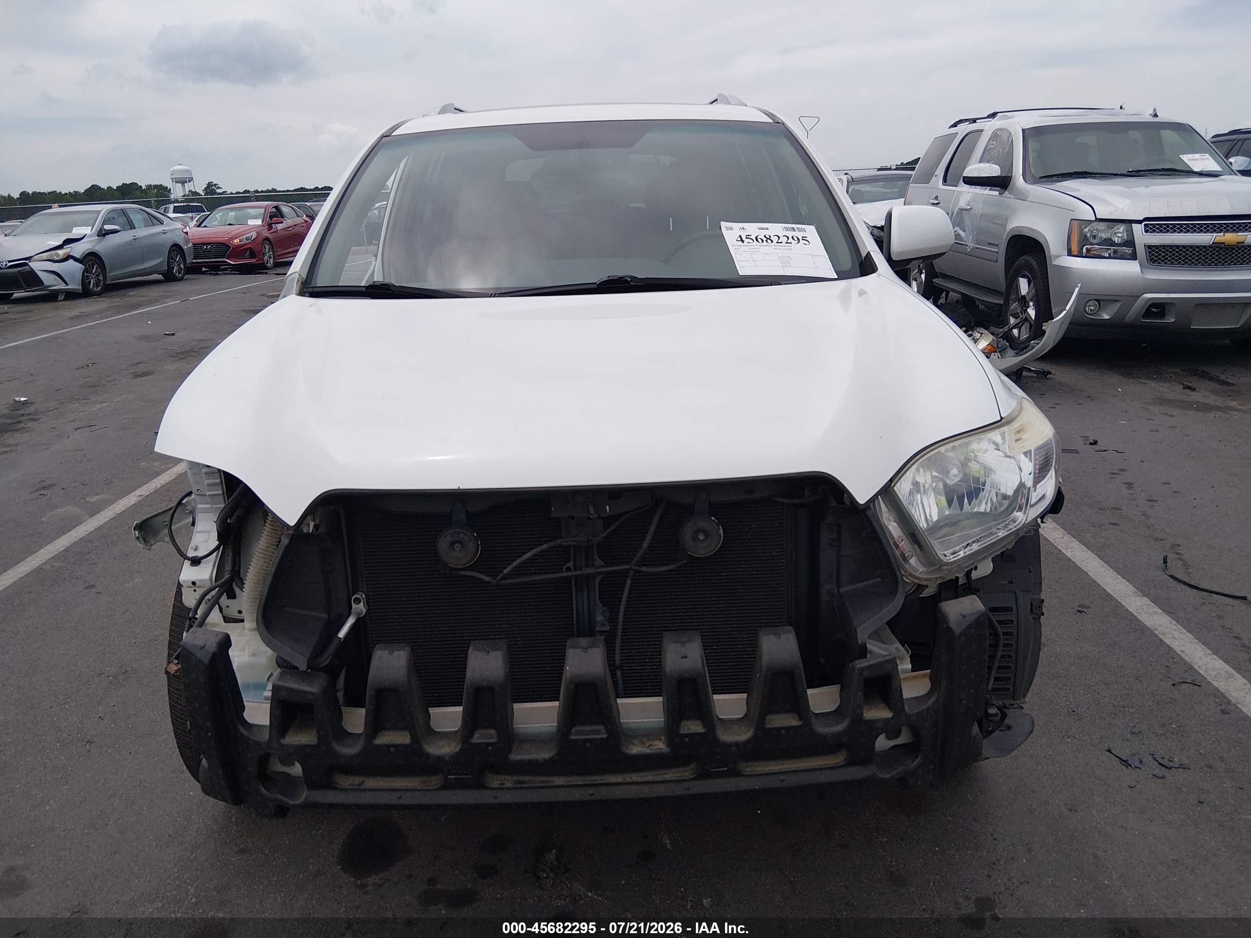 2008 Toyota Highlander Limited White vin: JTEDS42A882067921