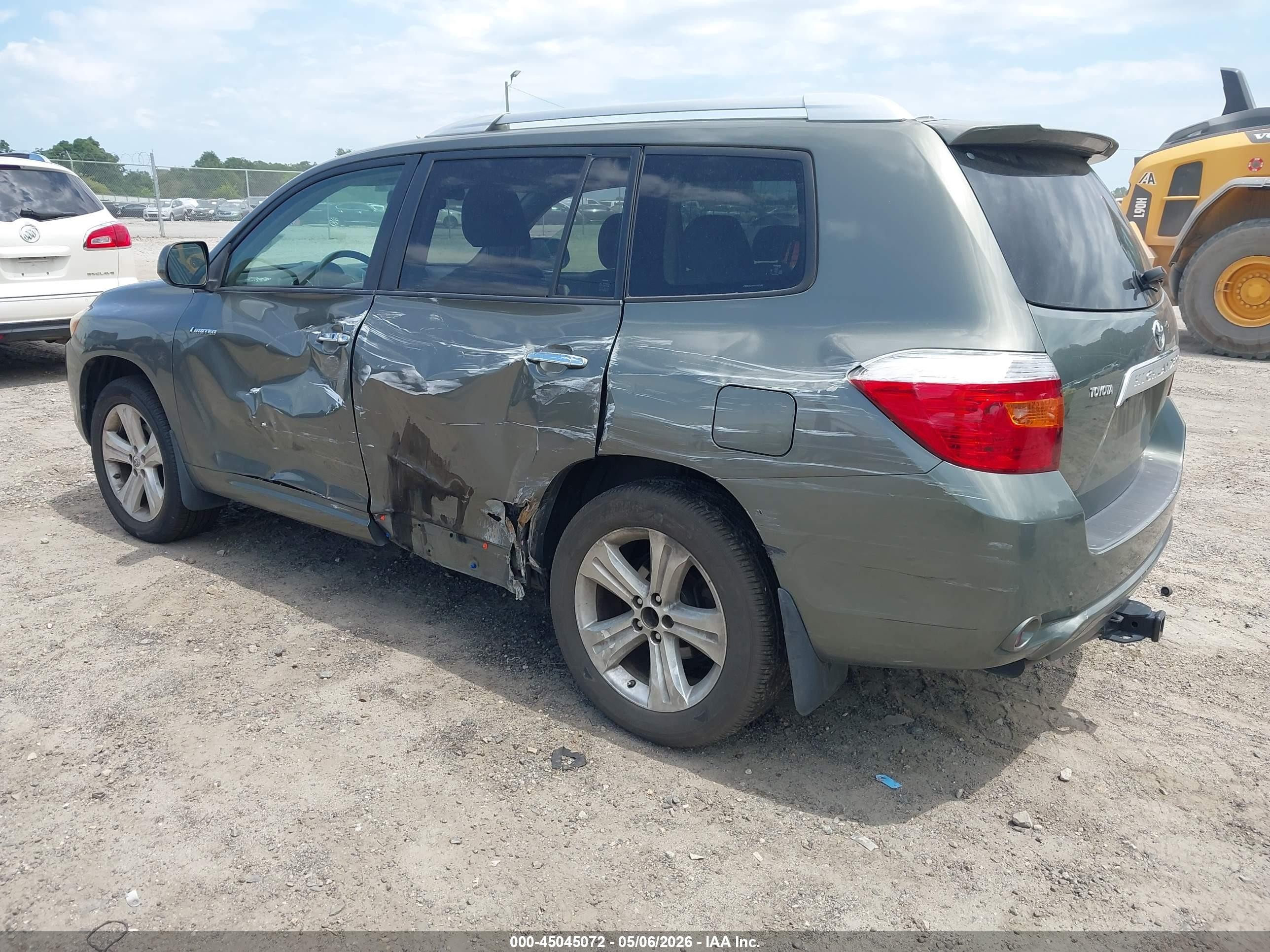 2009 Toyota Highlander Limited Green vin: JTEDS42A892092190