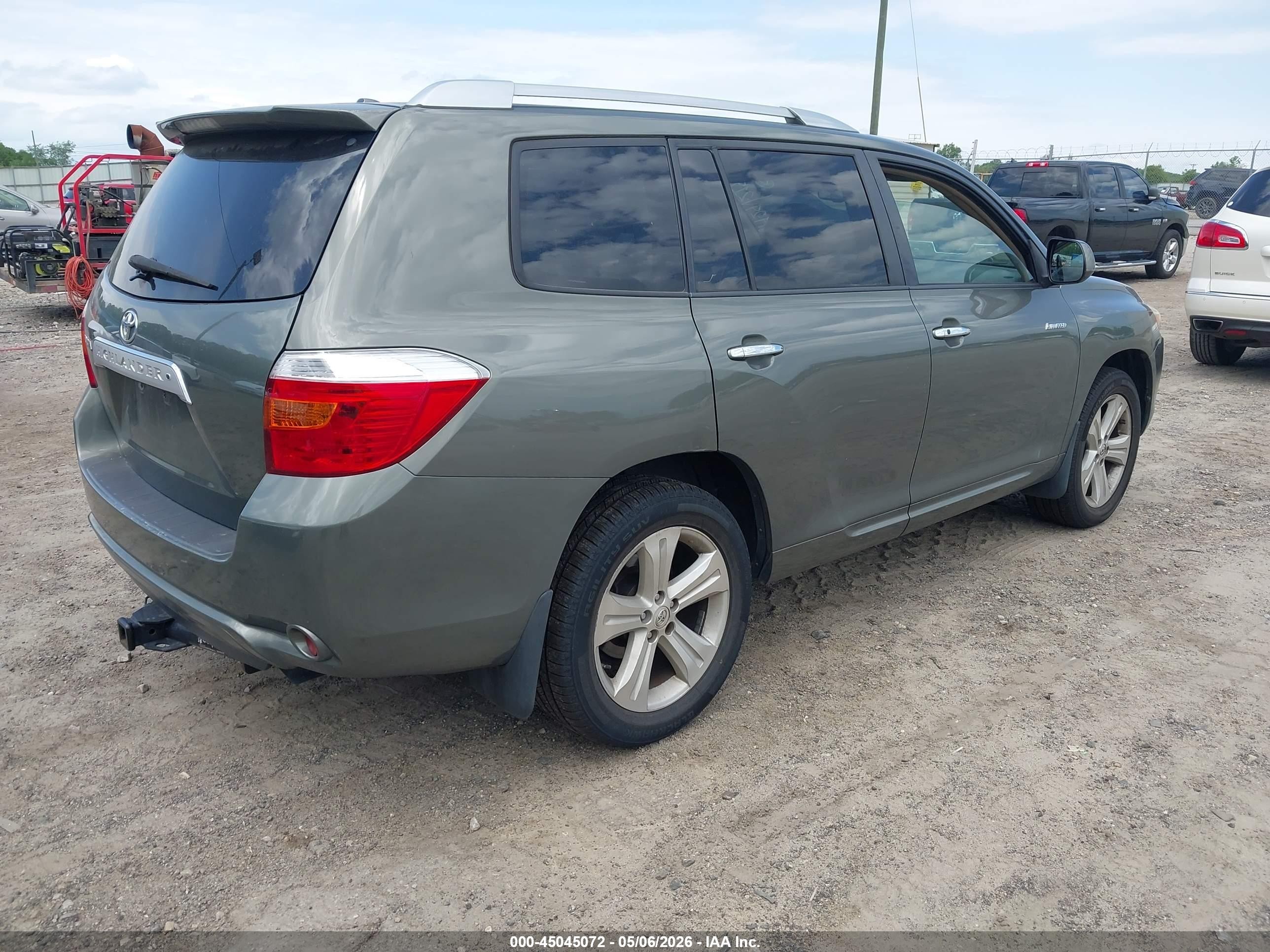 2009 Toyota Highlander Limited Green vin: JTEDS42A892092190