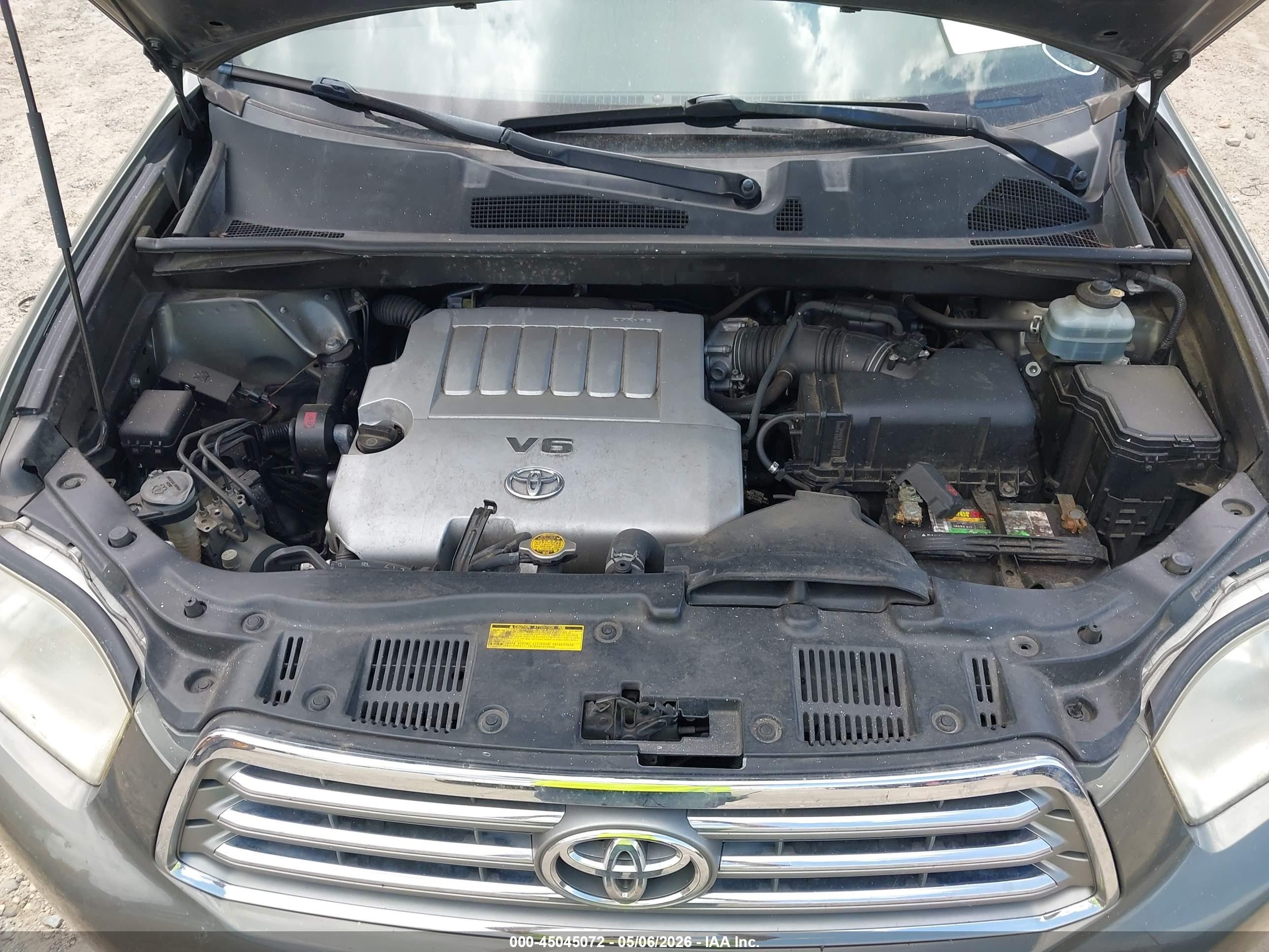 2009 Toyota Highlander Limited Green vin: JTEDS42A892092190