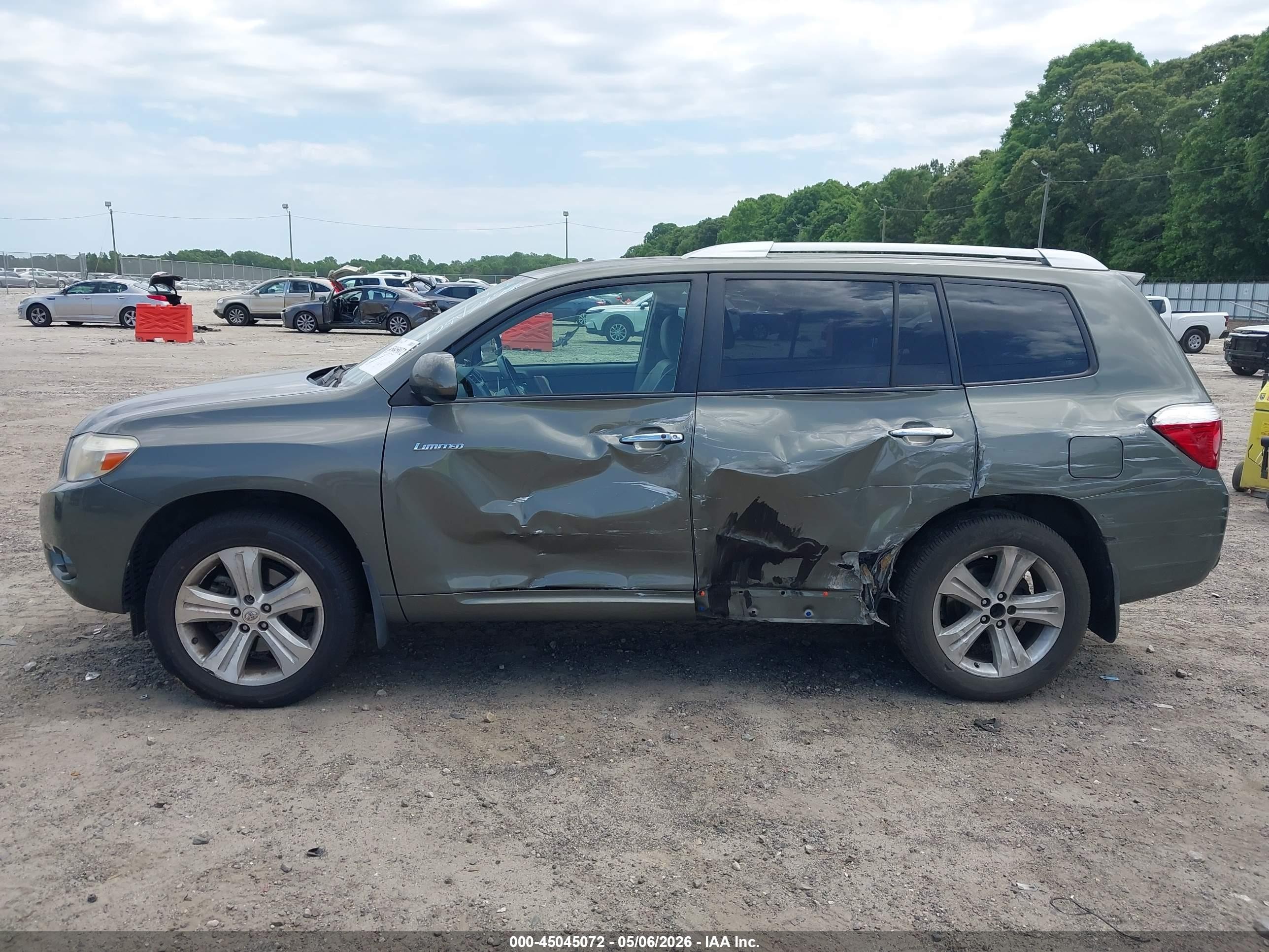 2009 Toyota Highlander Limited Green vin: JTEDS42A892092190