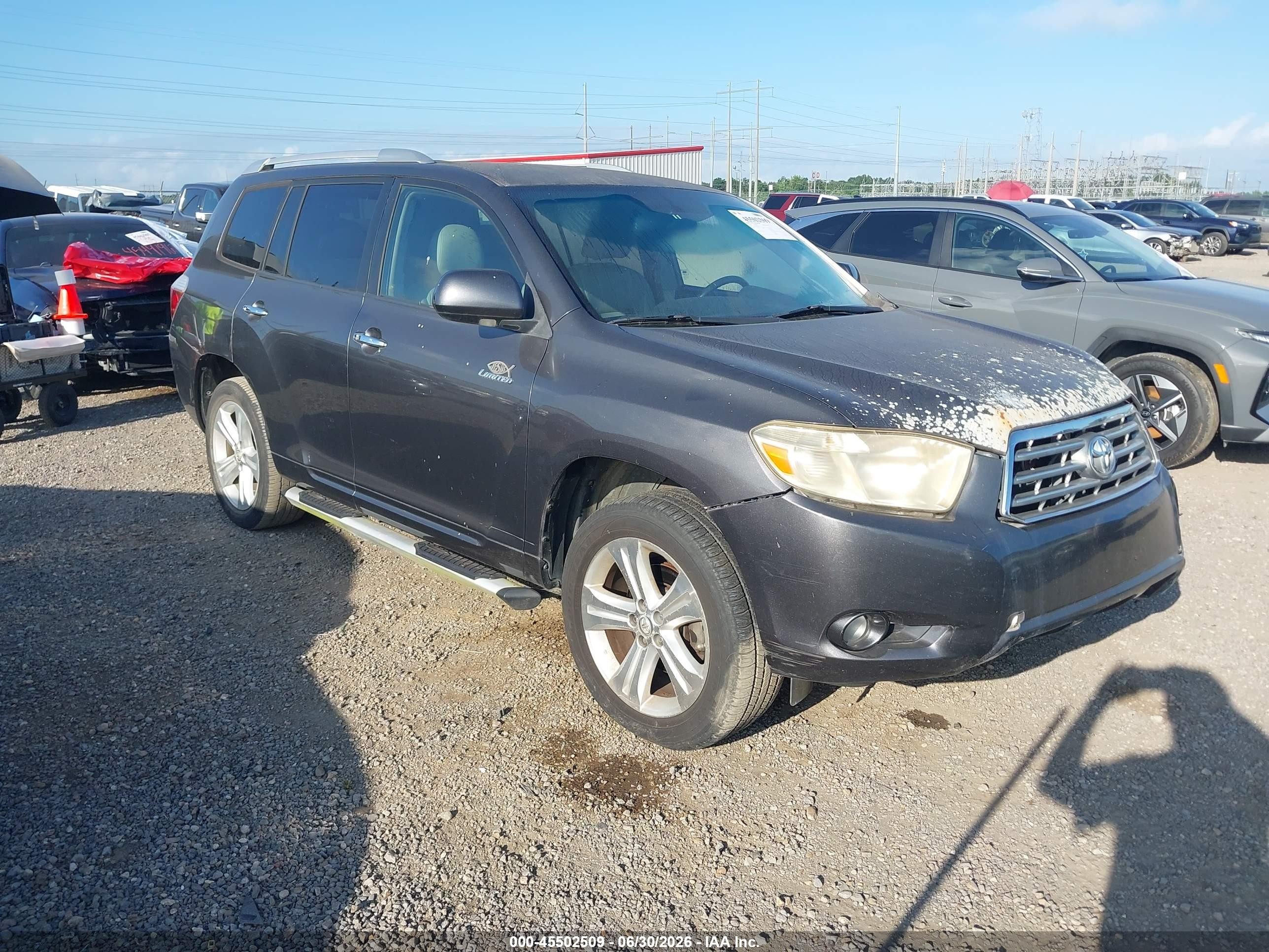 2009 Toyota Highlander Limited Gray vin: JTEDS42A992073907