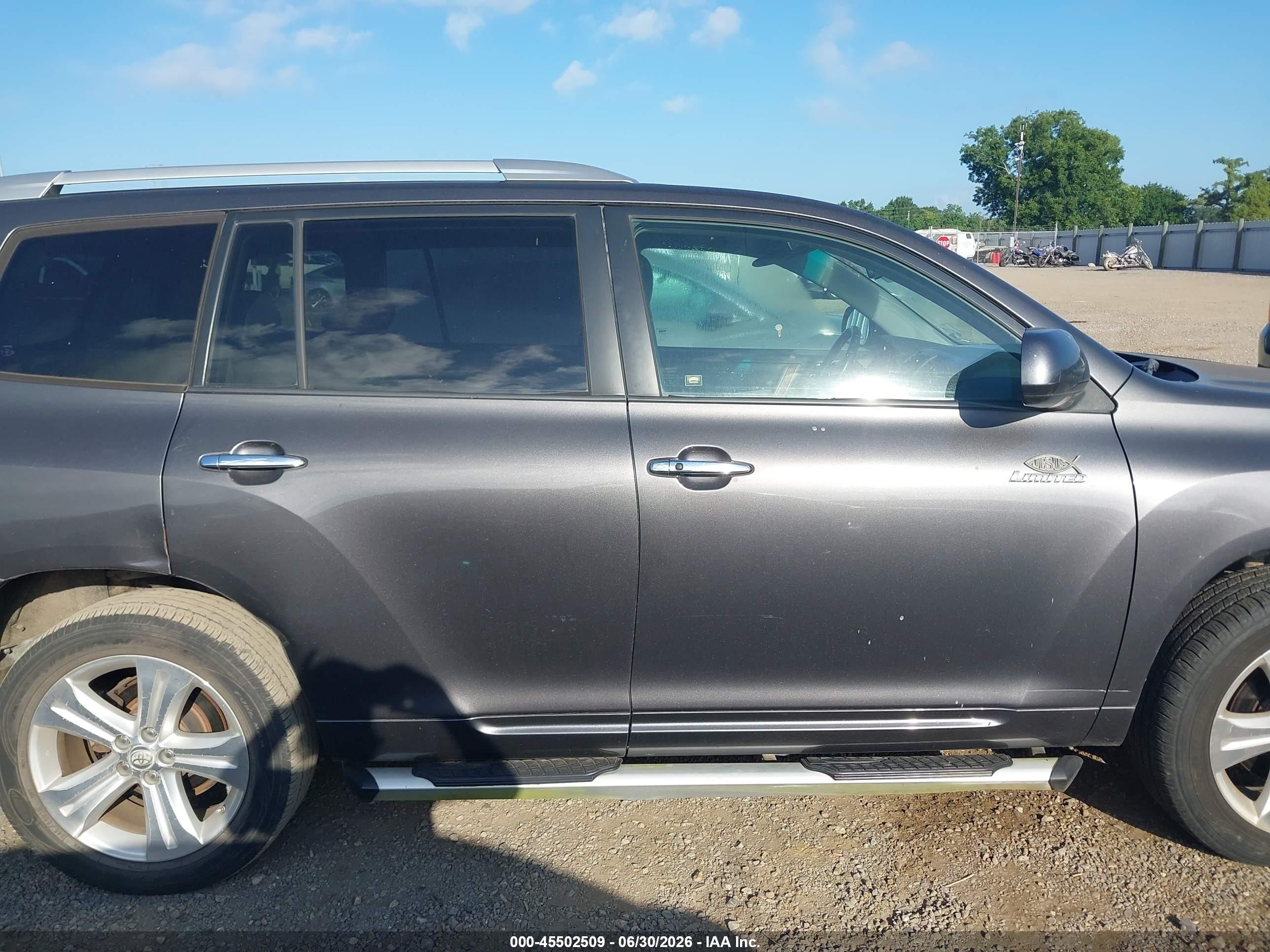 2009 Toyota Highlander Limited Gray vin: JTEDS42A992073907