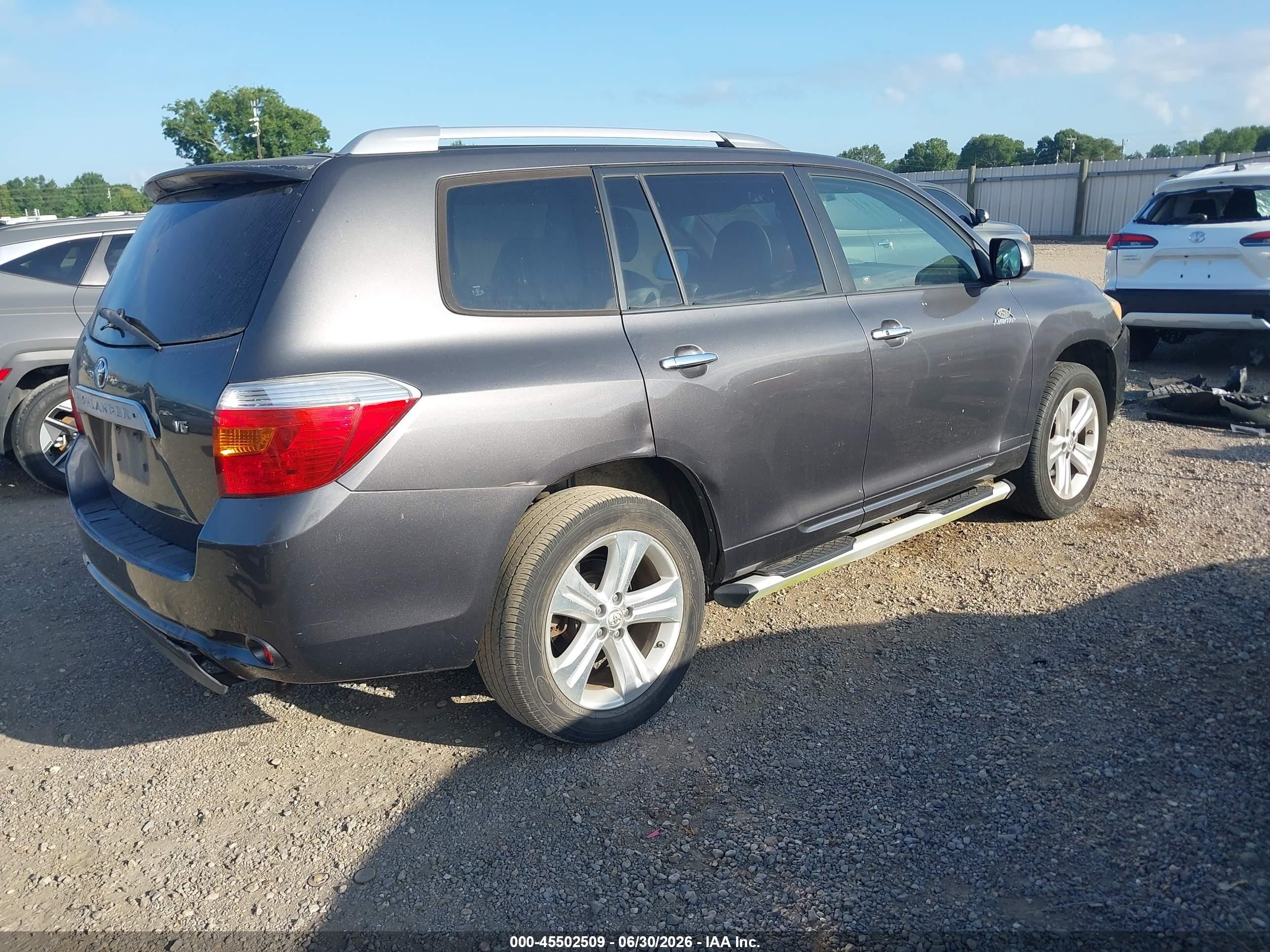 2009 Toyota Highlander Limited Gray vin: JTEDS42A992073907