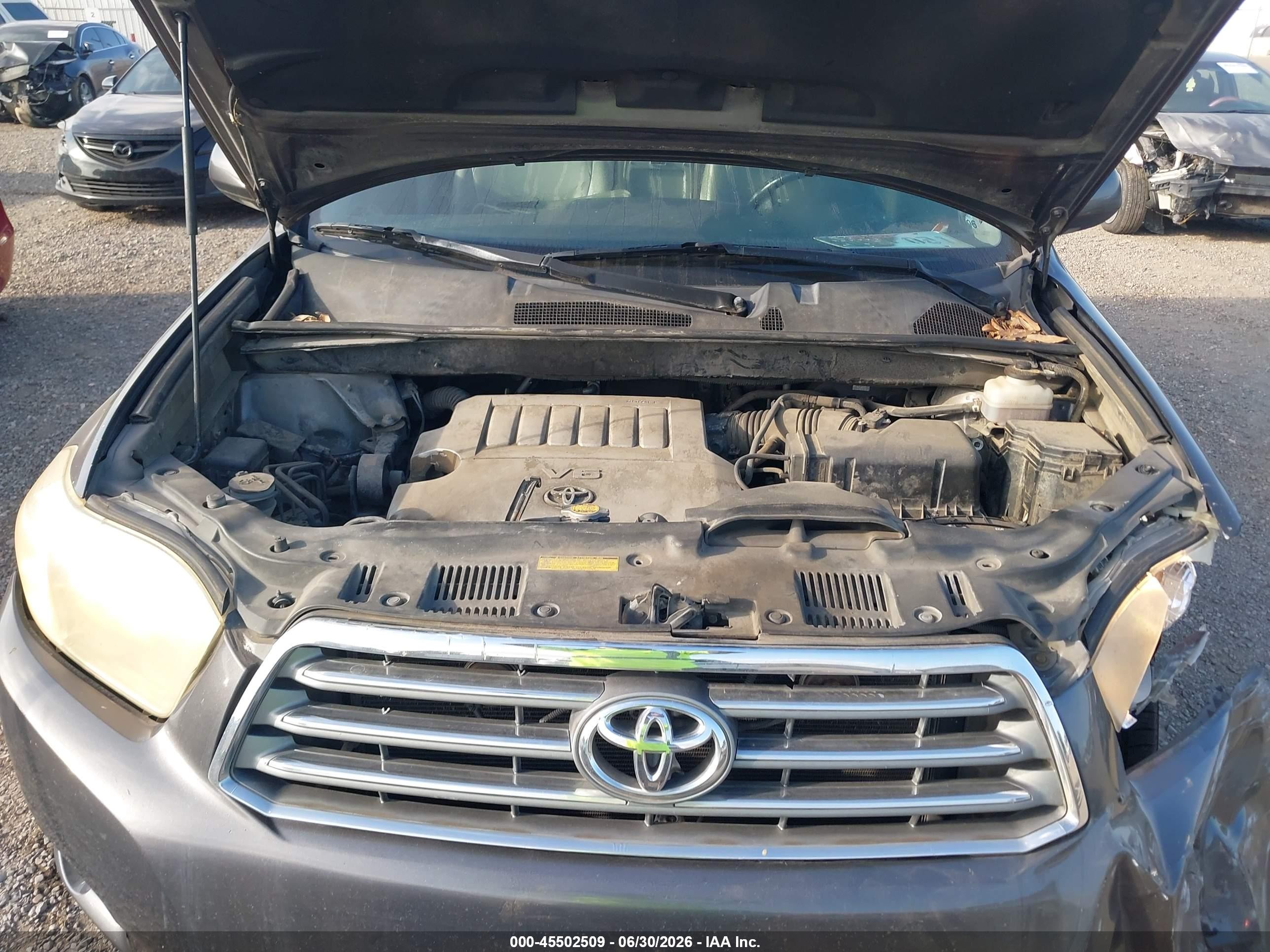 2009 Toyota Highlander Limited Gray vin: JTEDS42A992073907