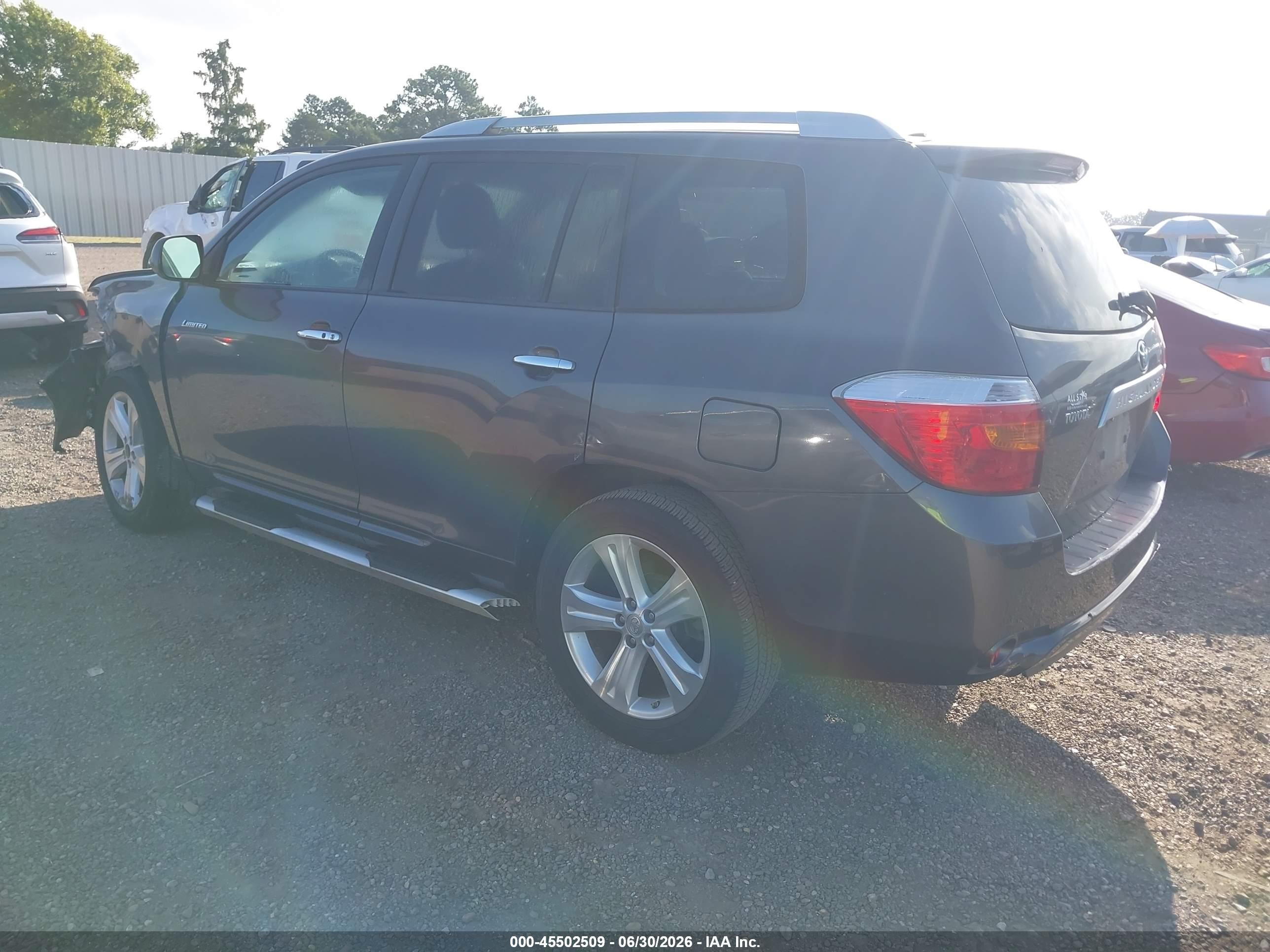 2009 Toyota Highlander Limited Gray vin: JTEDS42A992073907