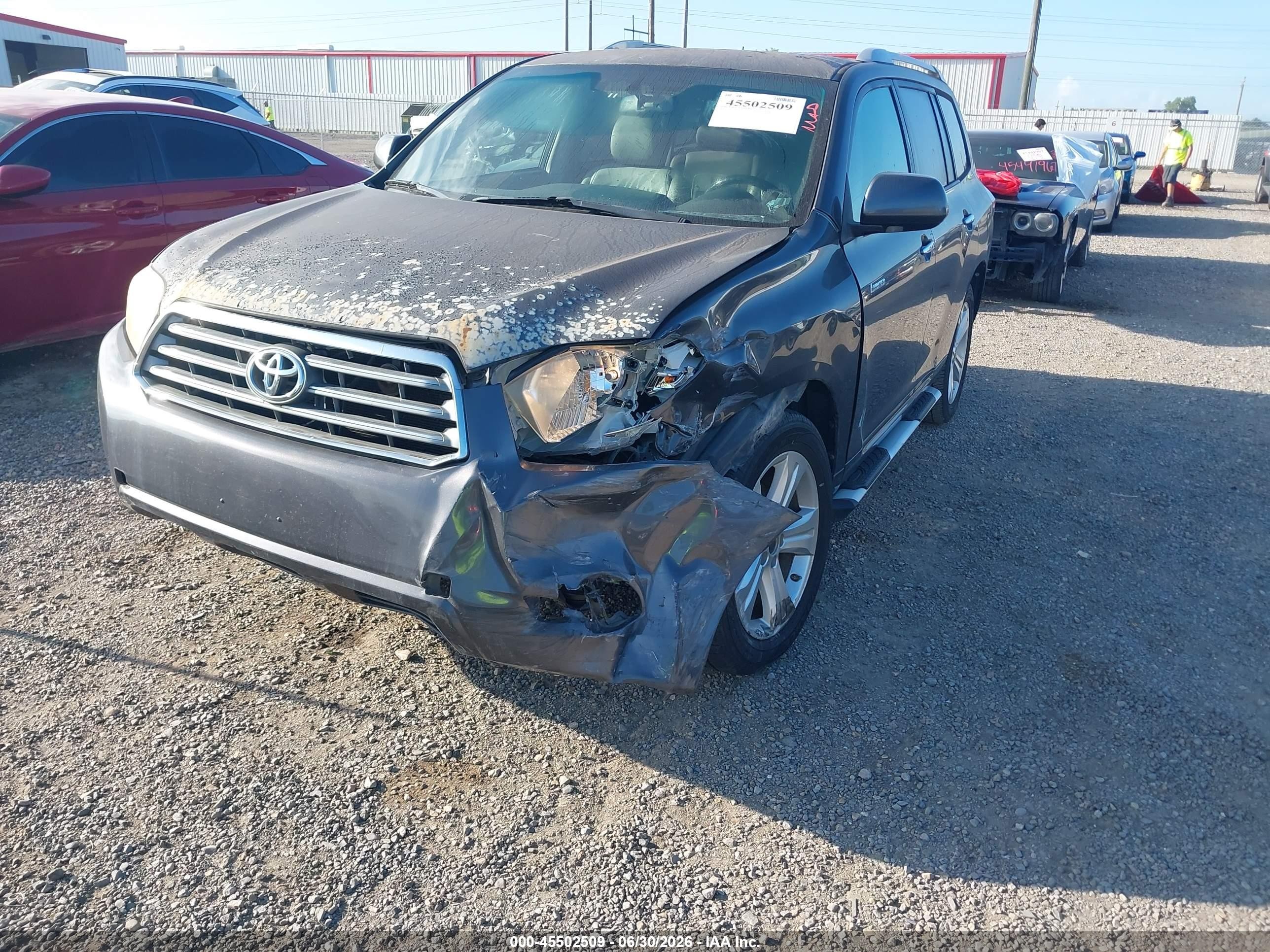 2009 Toyota Highlander Limited Gray vin: JTEDS42A992073907