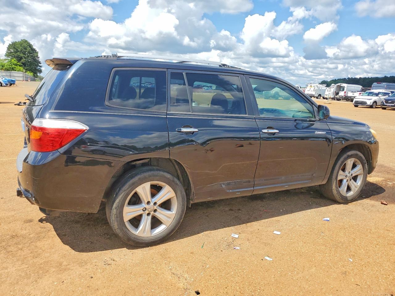 2008 Toyota Highlander Limited Black vin: JTEDS42AX82059142