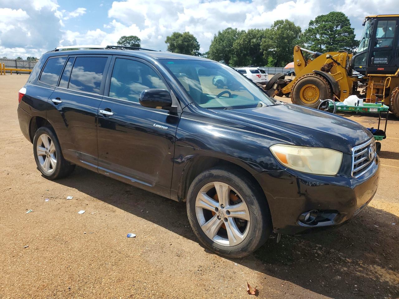 2008 Toyota Highlander Limited Black vin: JTEDS42AX82059142