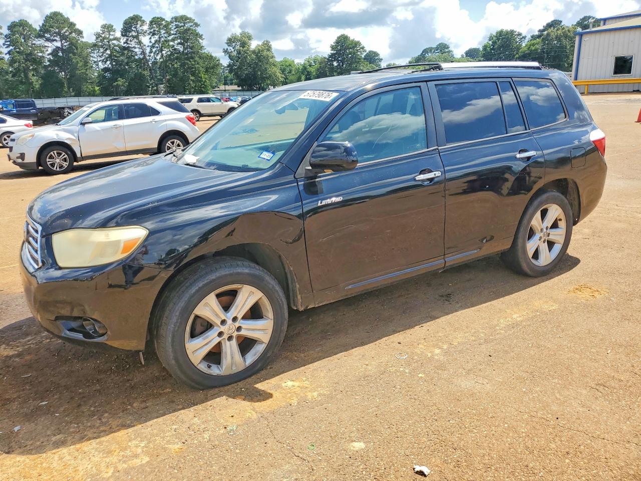 2008 Toyota Highlander Limited Black vin: JTEDS42AX82059142