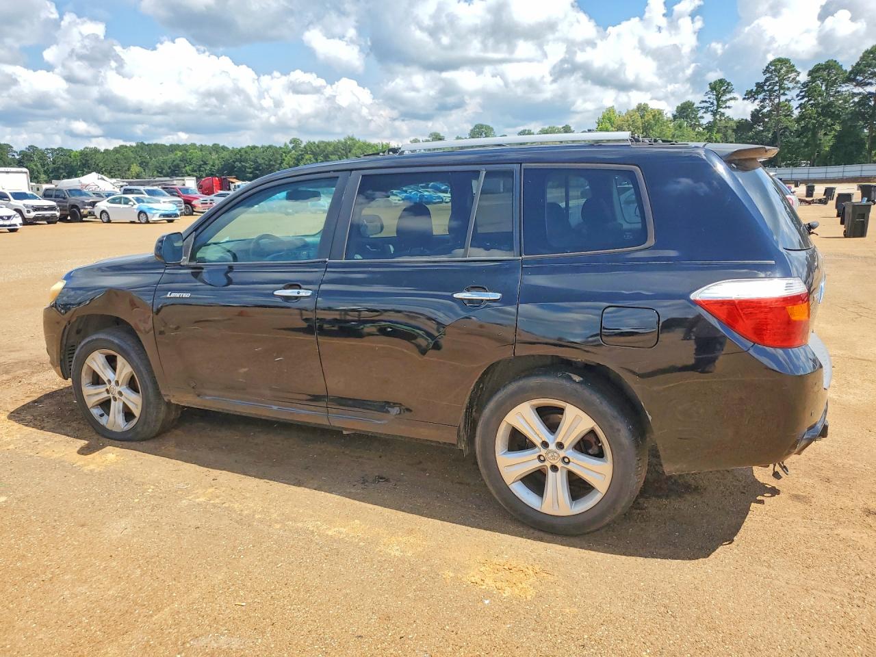 2008 Toyota Highlander Limited Black vin: JTEDS42AX82059142