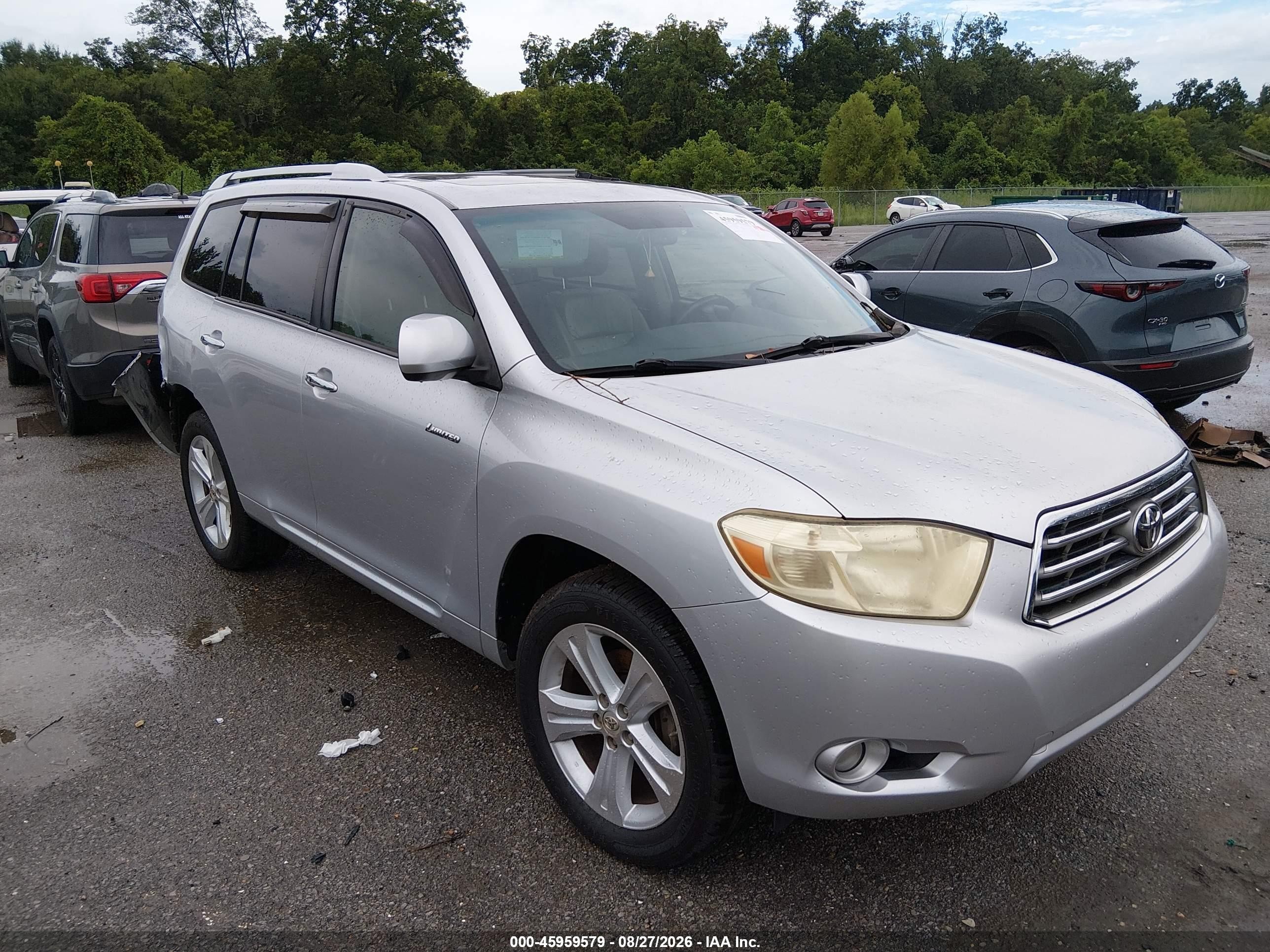 2009 Toyota Highlander Limited Silver vin: JTEDS42AX92091980
