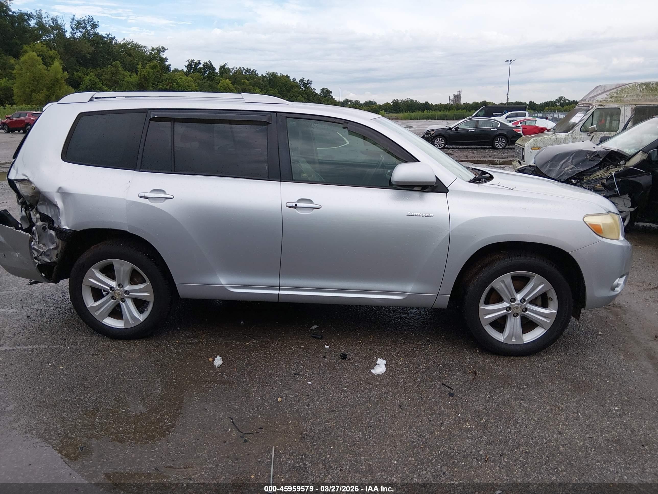 2009 Toyota Highlander Limited Silver vin: JTEDS42AX92091980
