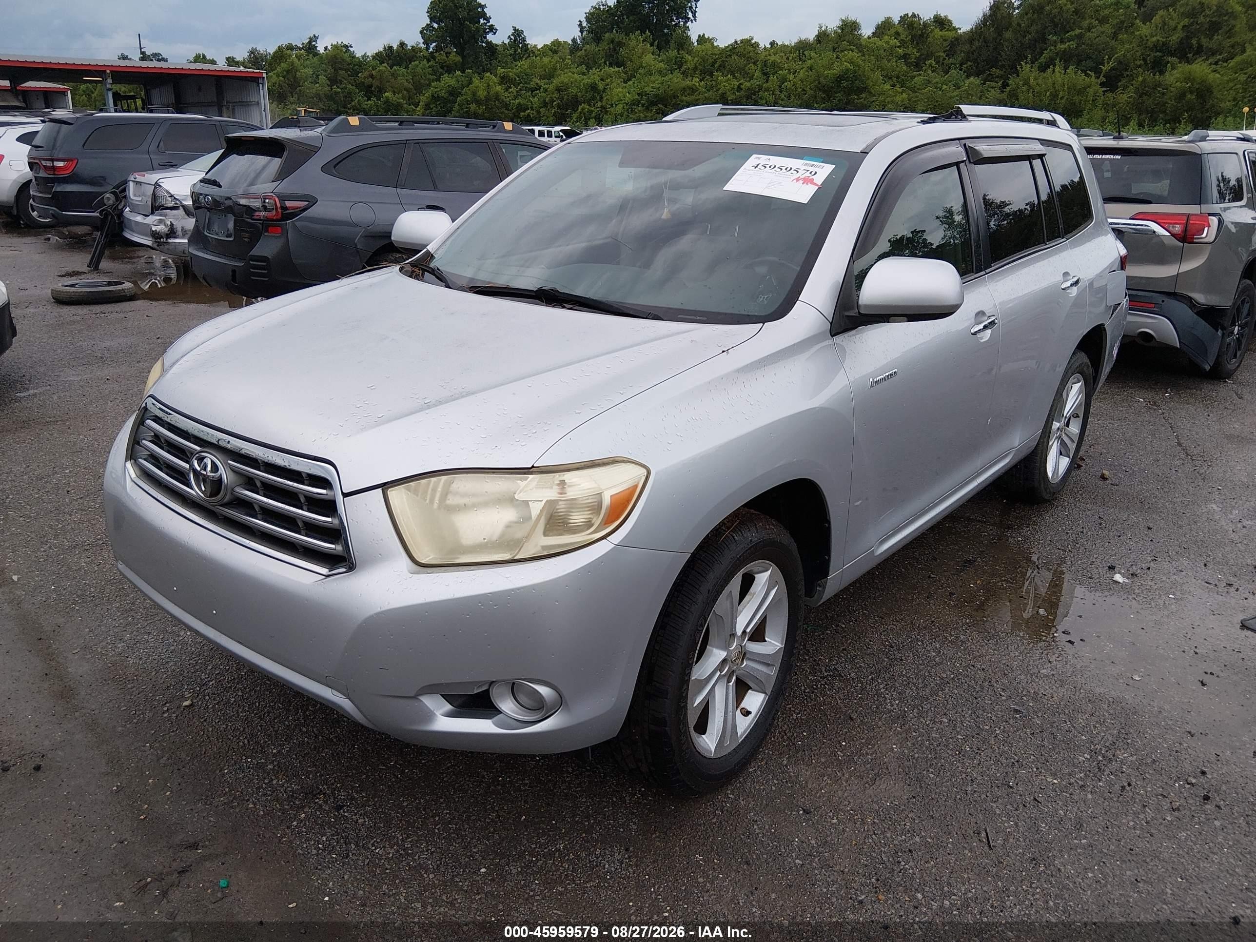 2009 Toyota Highlander Limited Silver vin: JTEDS42AX92091980