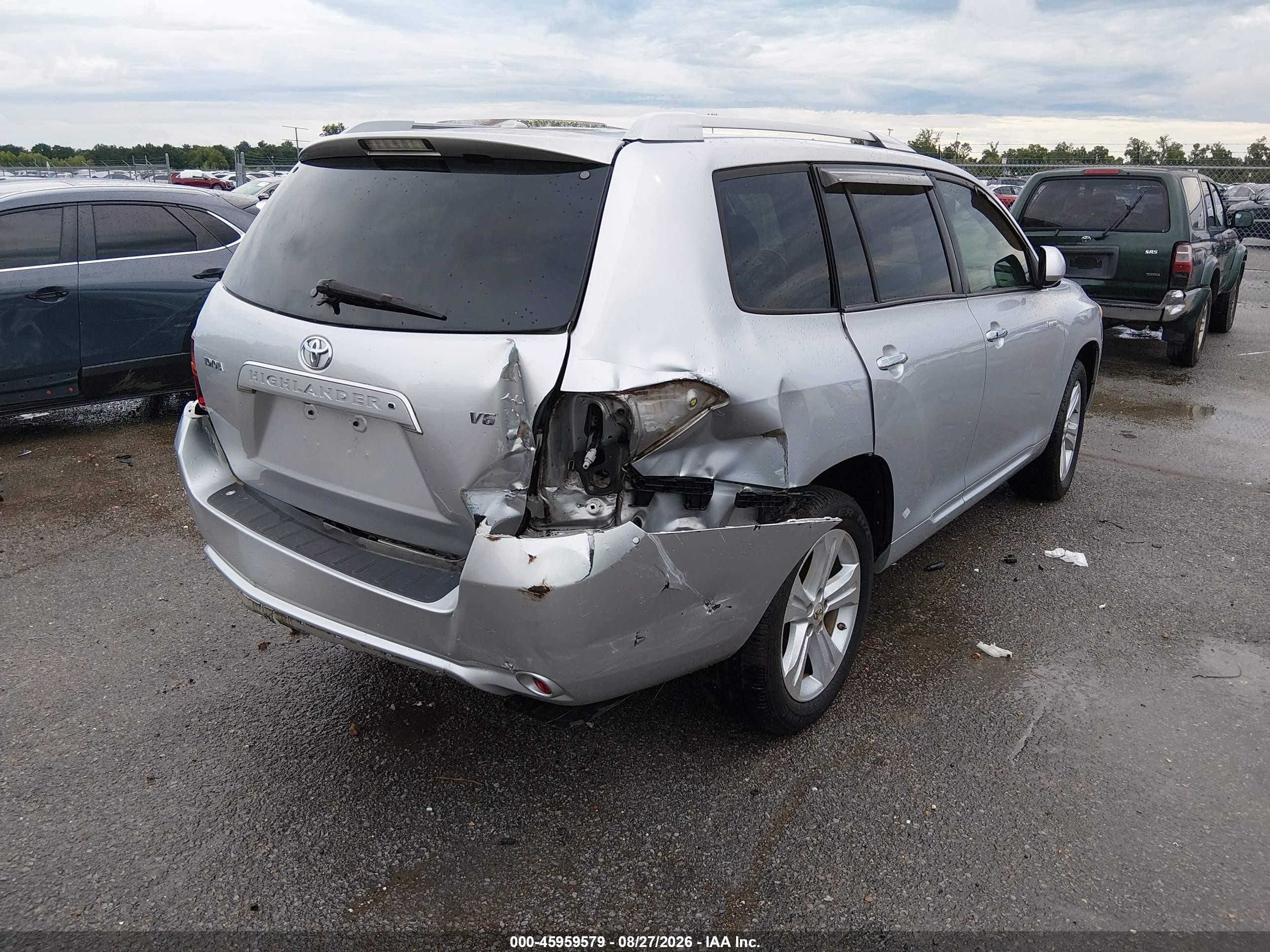 2009 Toyota Highlander Limited Silver vin: JTEDS42AX92091980