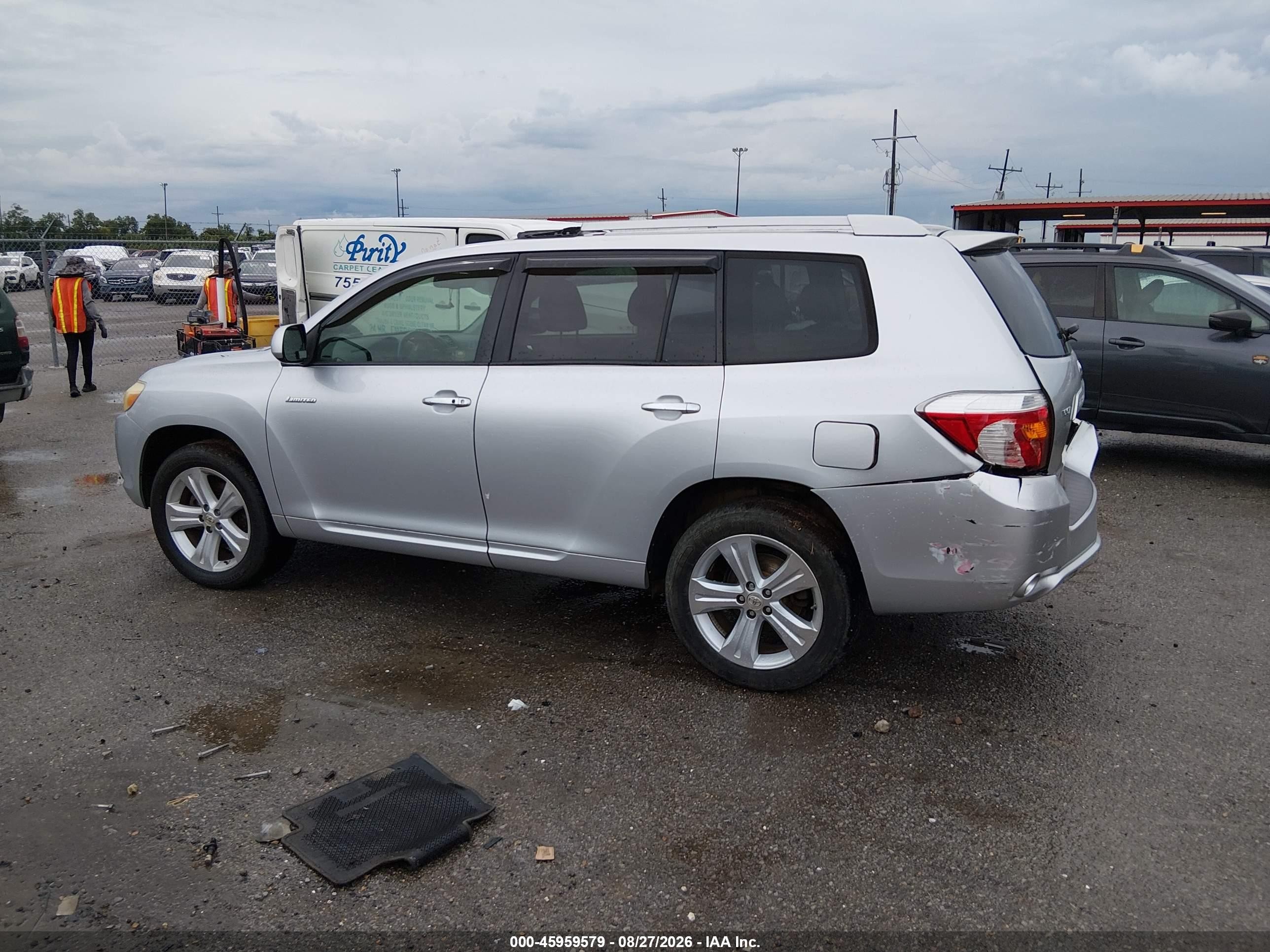 2009 Toyota Highlander Limited Silver vin: JTEDS42AX92091980