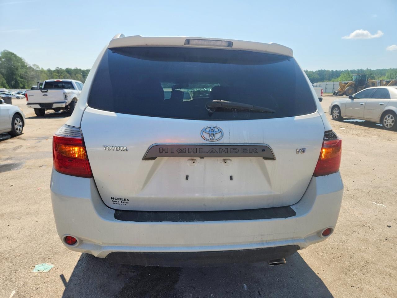 2008 Toyota Highlander Sport White vin: JTEDS43A082011793
