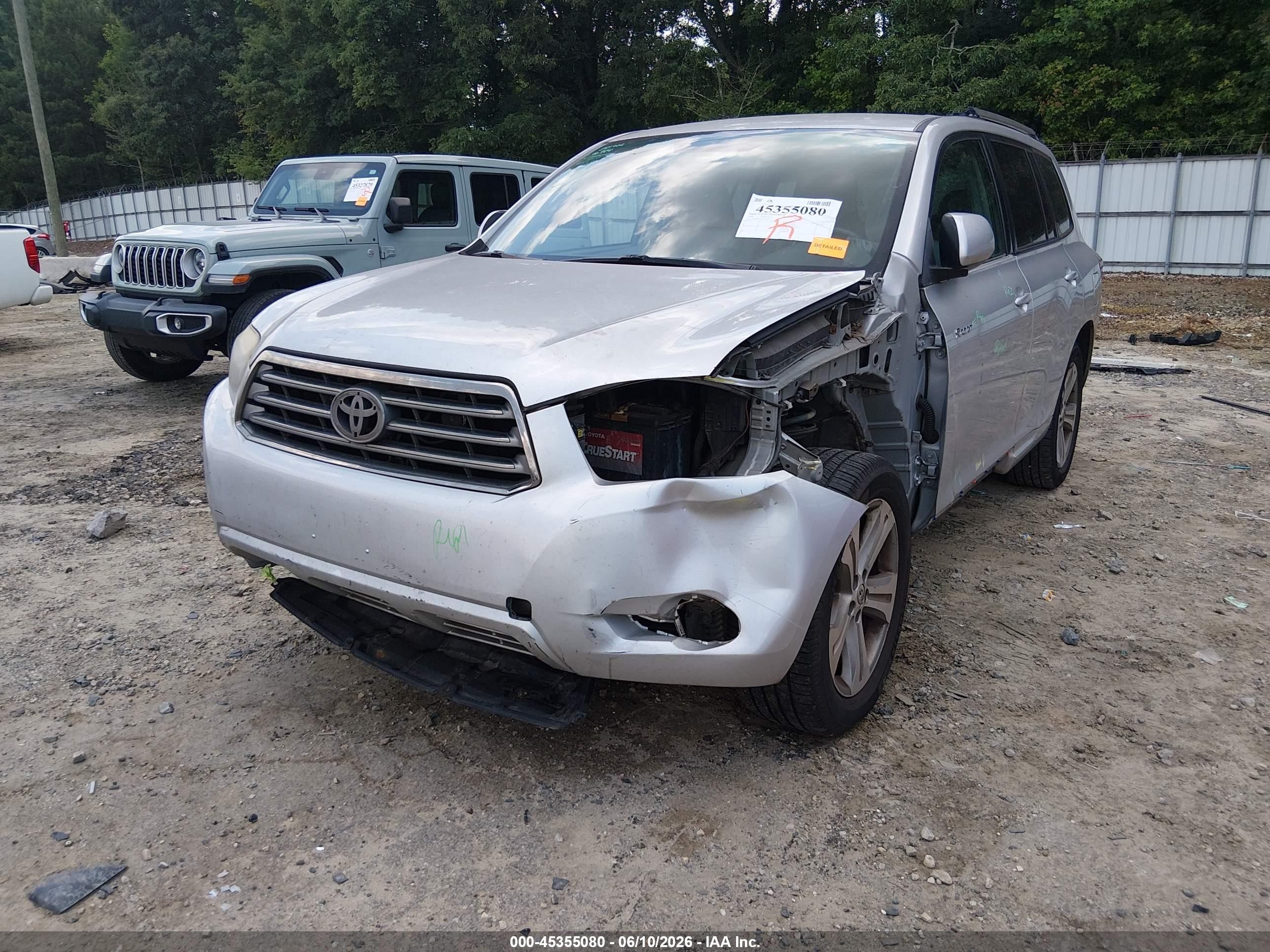 2008 Toyota Highlander Sport Silver vin: JTEDS43A082028772