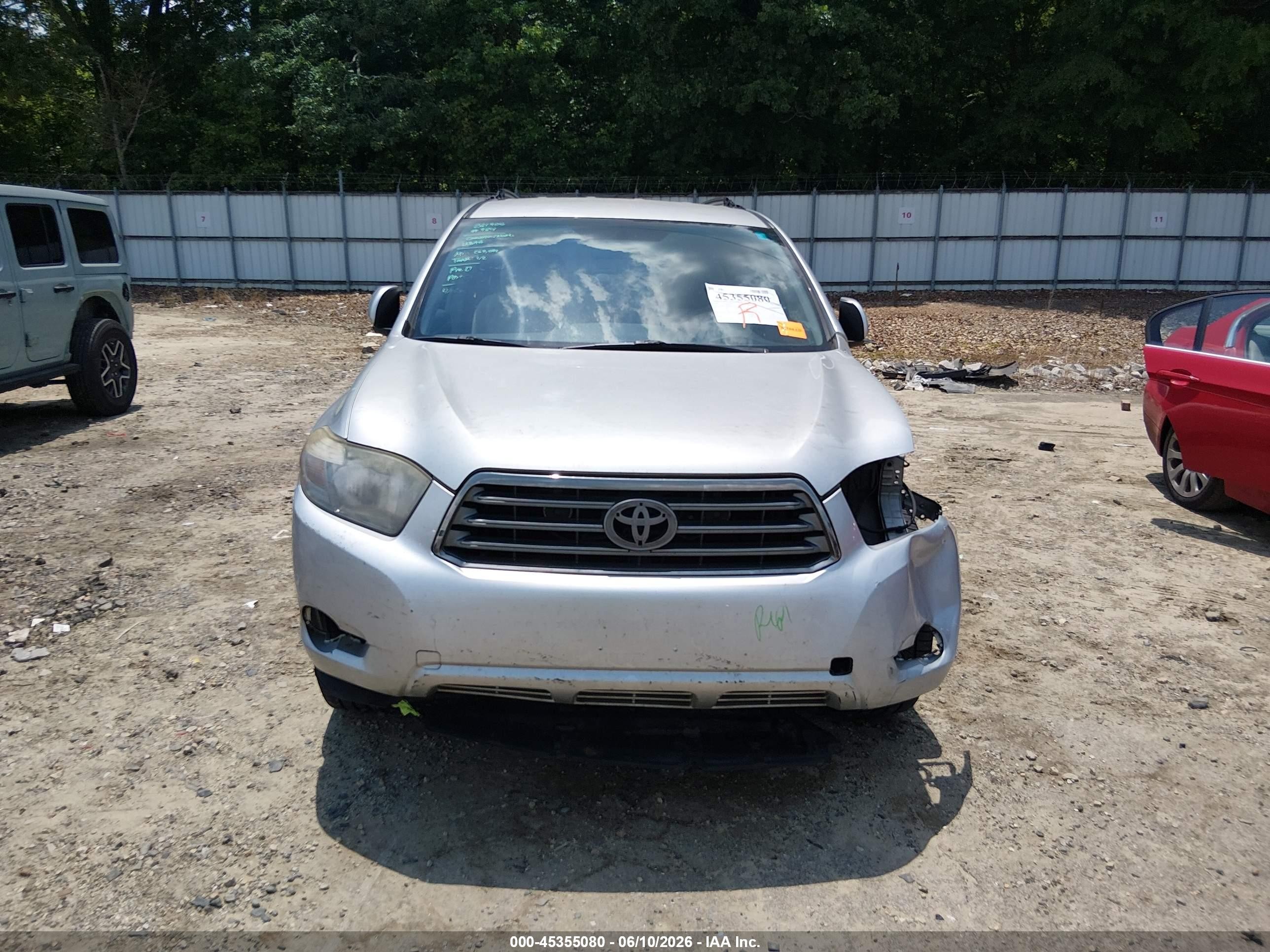 2008 Toyota Highlander Sport Silver vin: JTEDS43A082028772