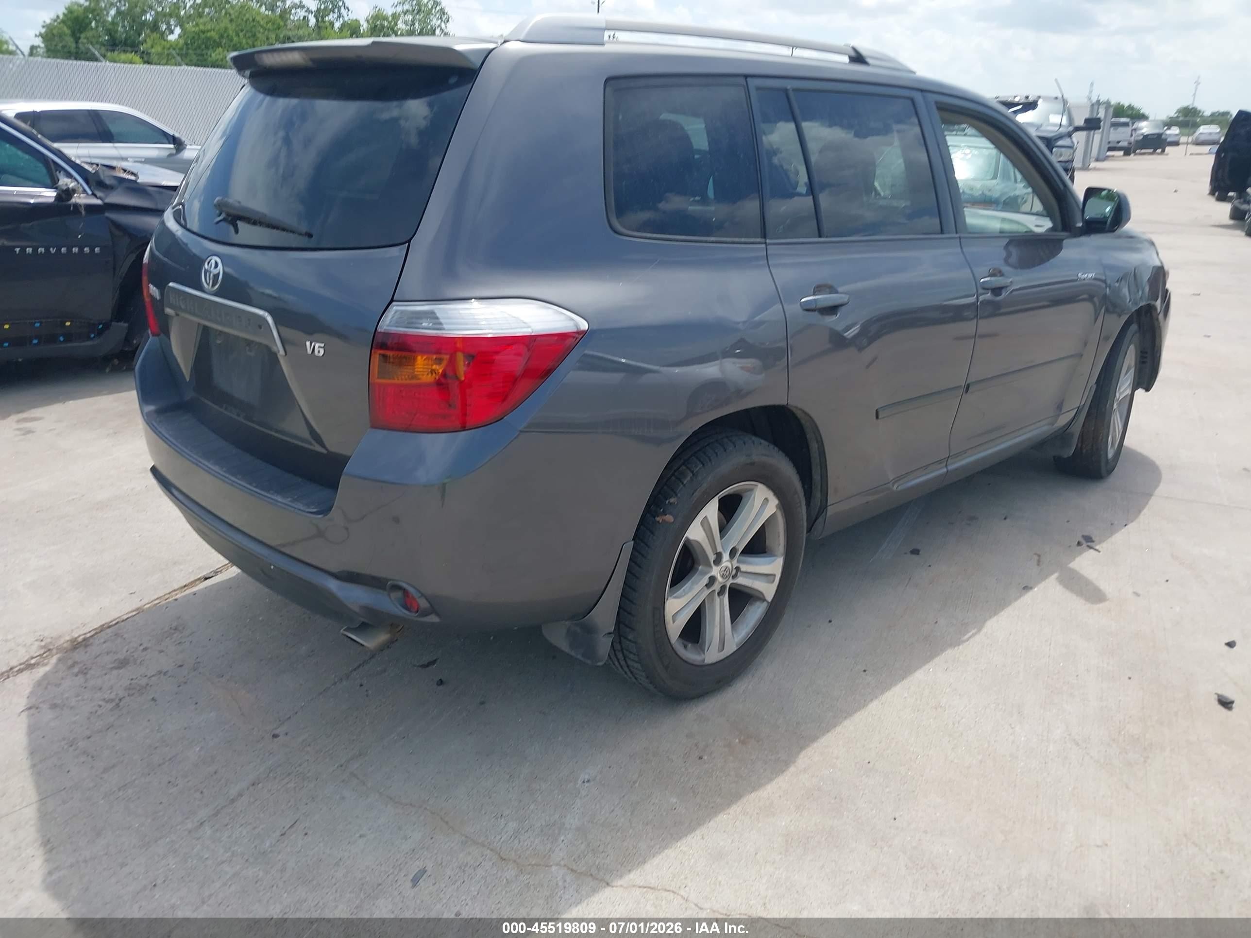 2008 Toyota Highlander Sport Серый vin: JTEDS43A082030571
